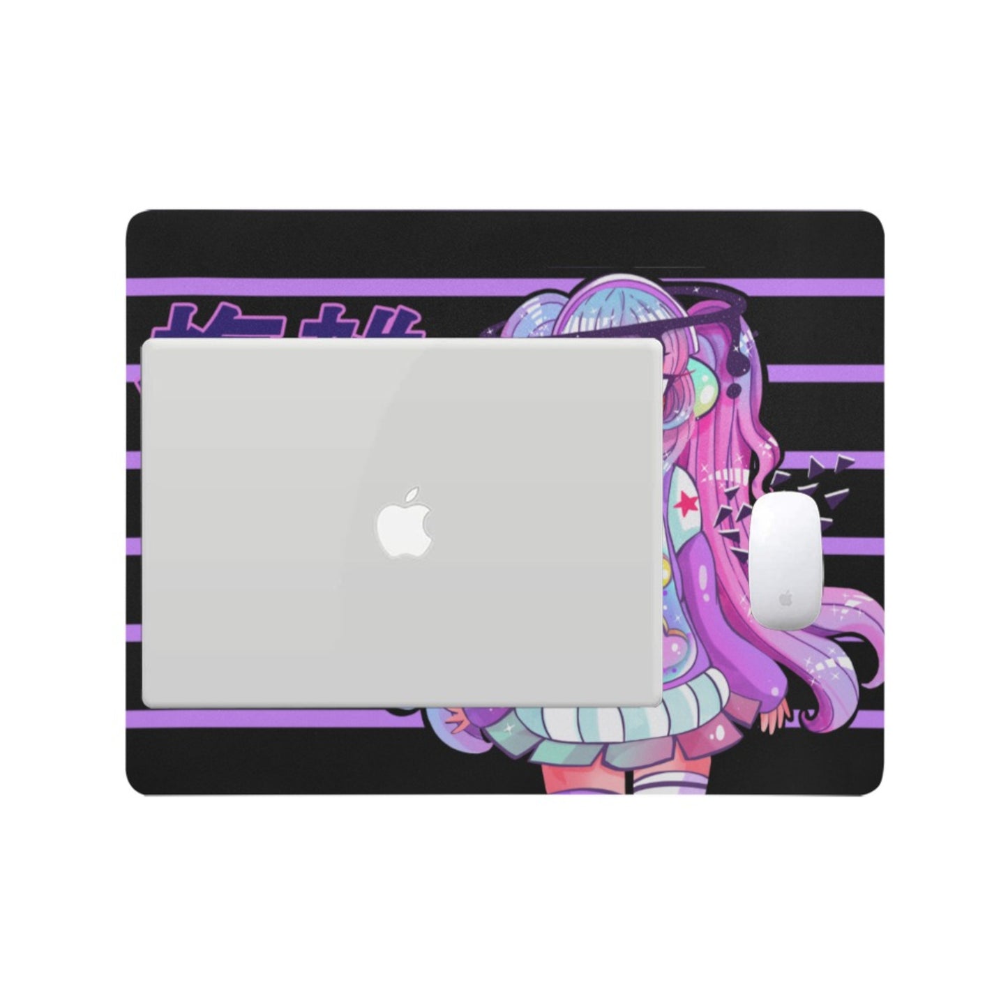 Anime Senpai Kawaii desk mat perfect for kawaii-themed workspaces or gaming setups