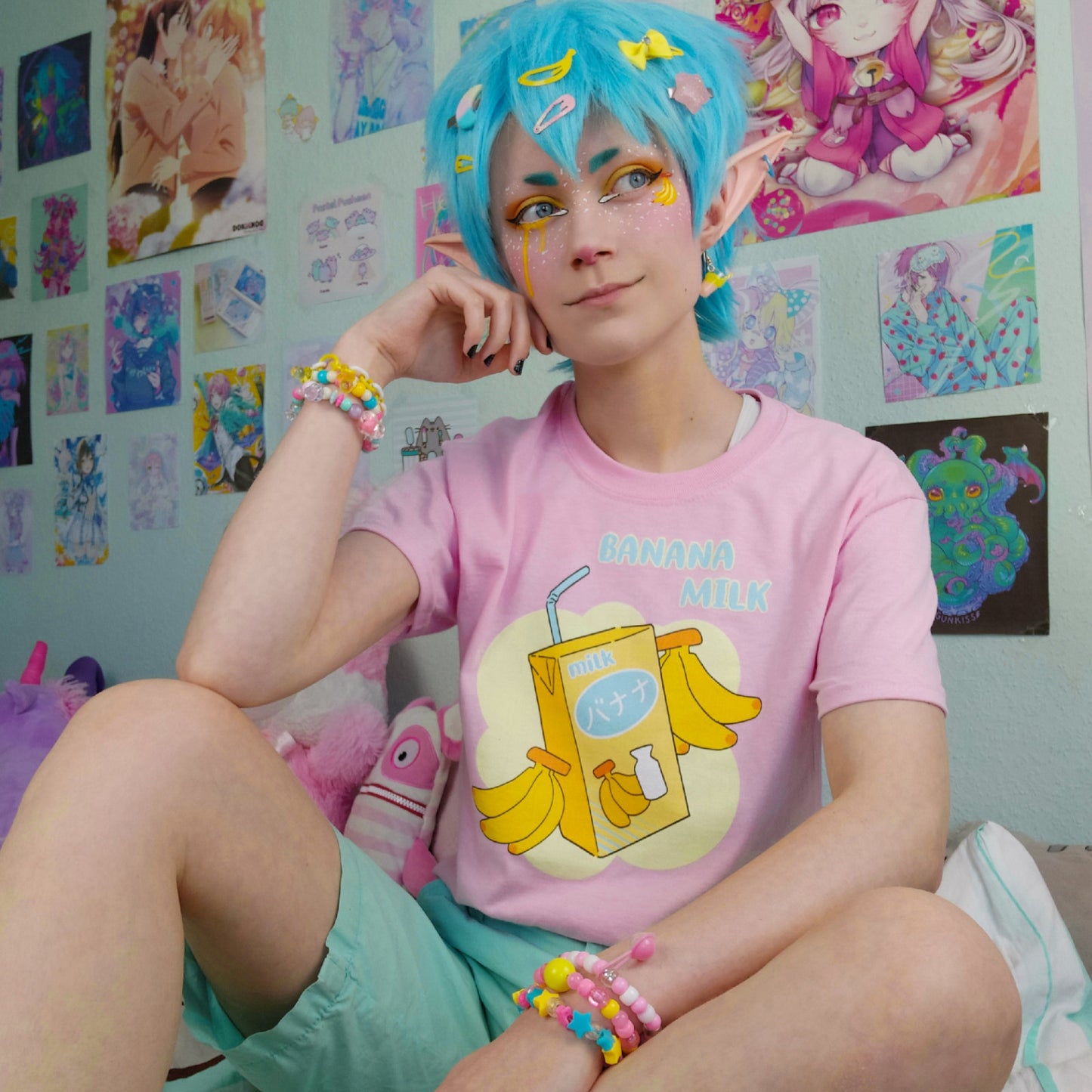 banana milk pastel kawaii t-shirt