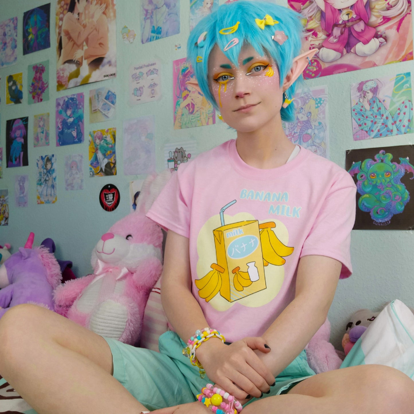 Cute kawaii banana milk pastel aesthetic clothes