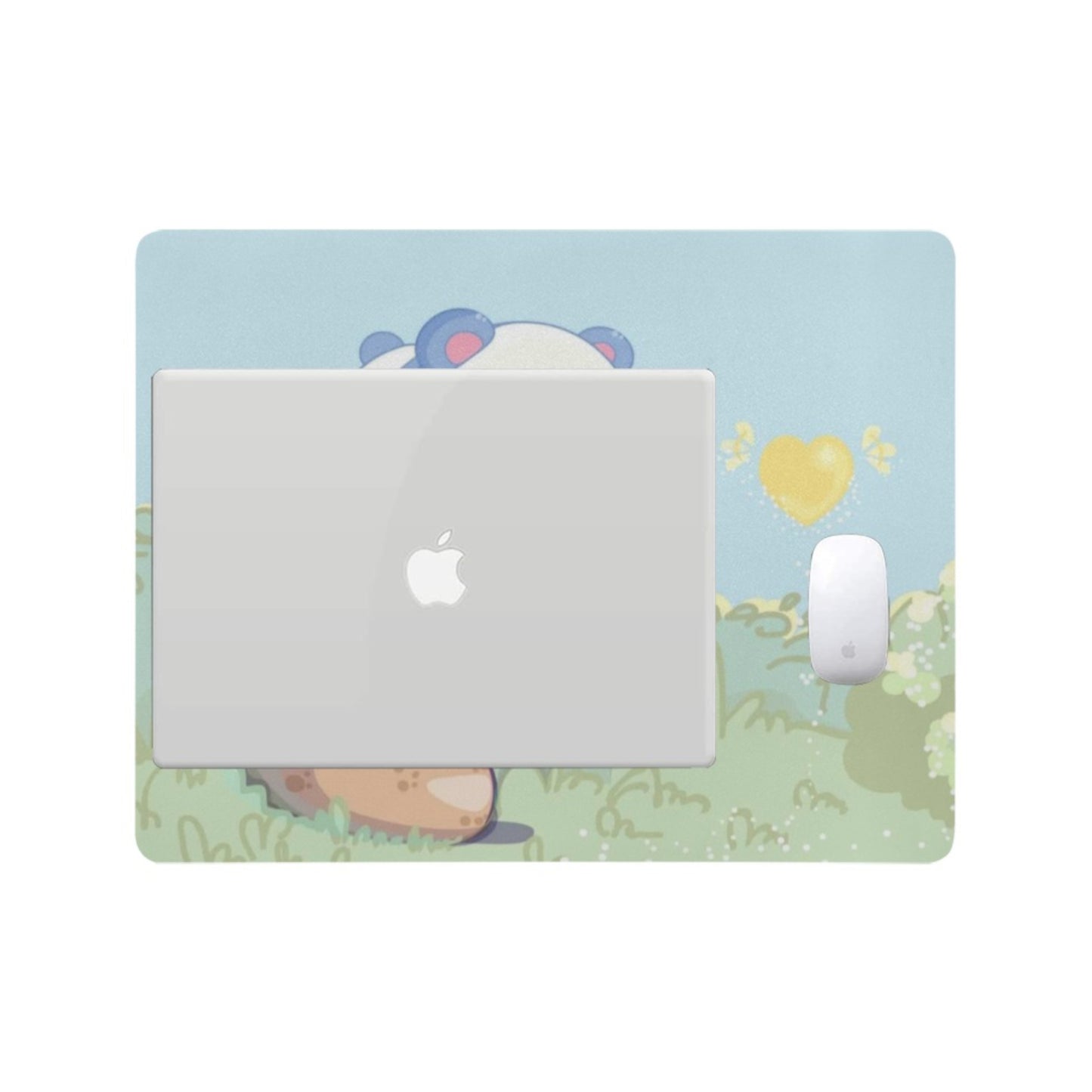 Cute and colourful desk mat perfect for kawaii-themed workspaces or gaming setups