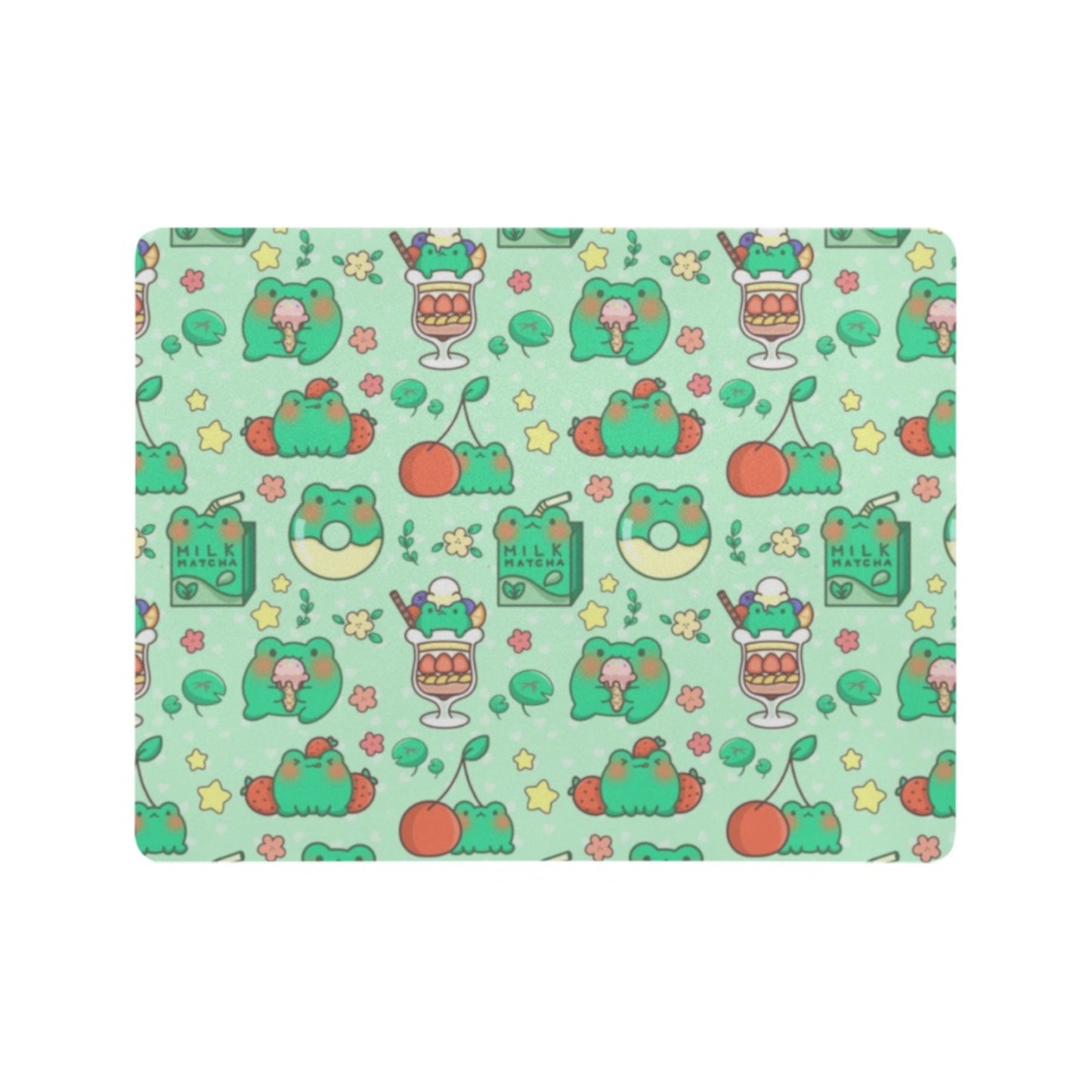 Cute and colorful desk mat perfect for kawaii-themed workspaces or gaming setups