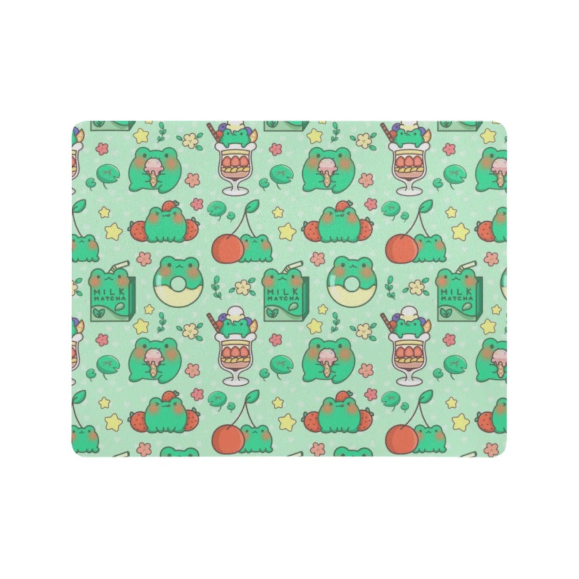 Cute and colorful desk mat perfect for kawaii-themed workspaces or gaming setups
