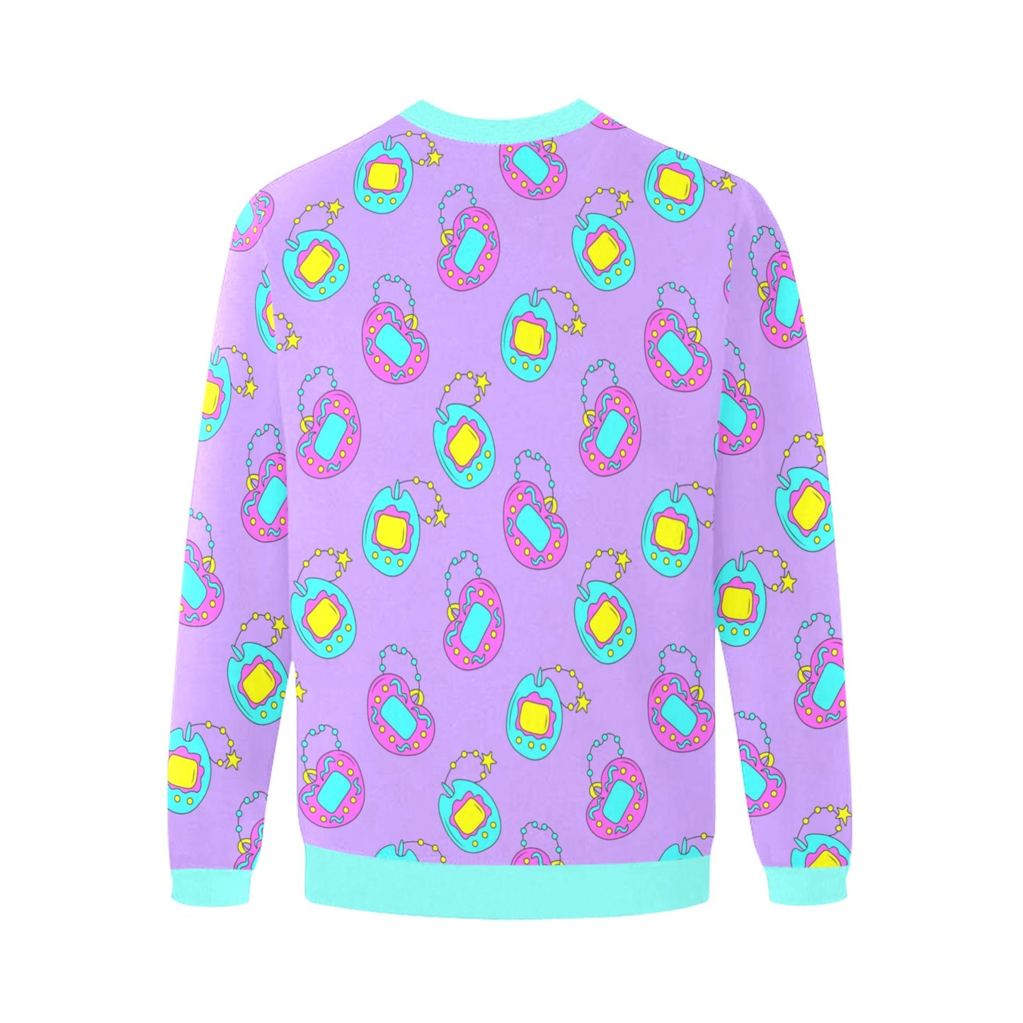 Harajuku tamagotchi sweatshirt Kidcore Decora Kei displayed on a white background