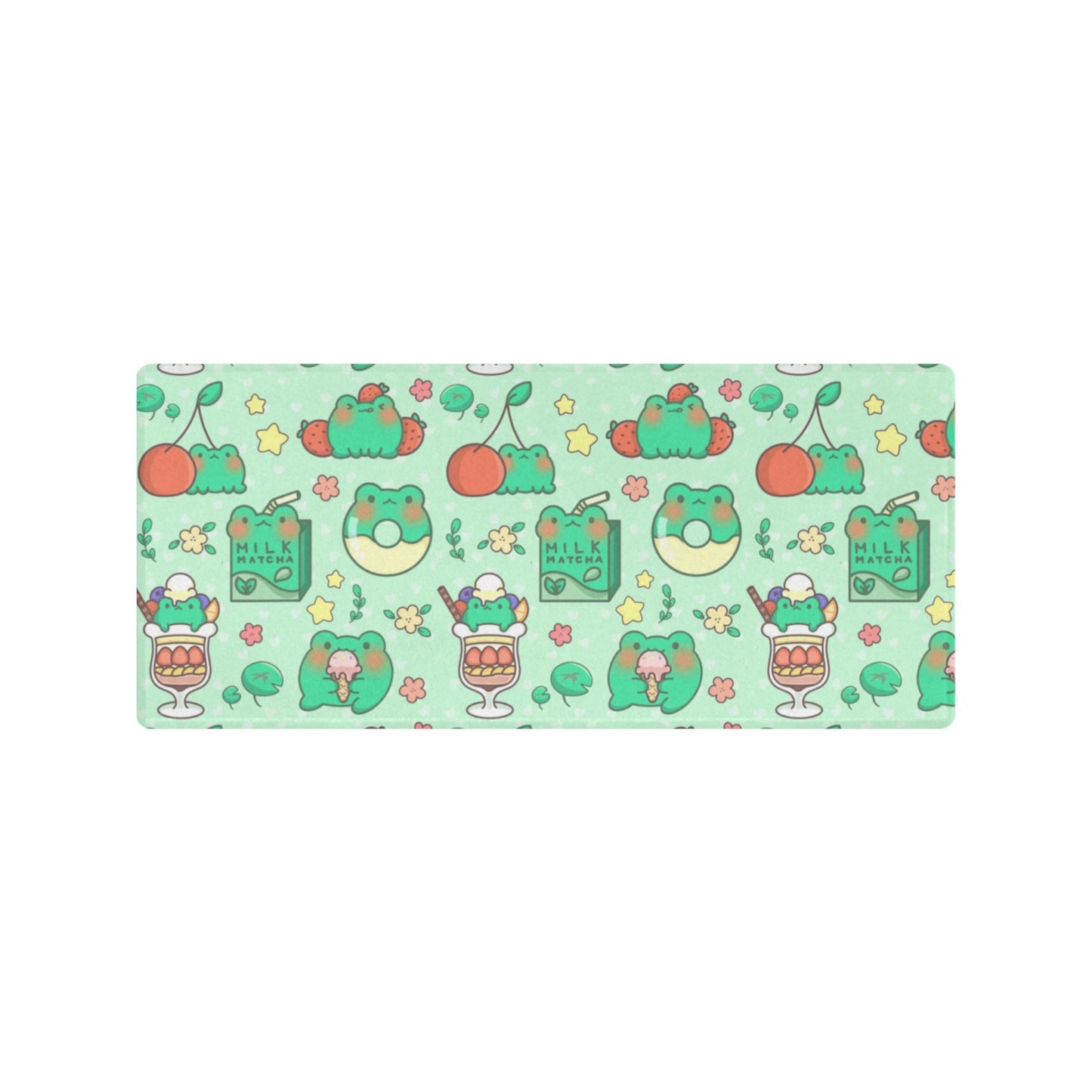 Cute and colorful desk mat perfect for kawaii-themed workspaces or gaming setups
