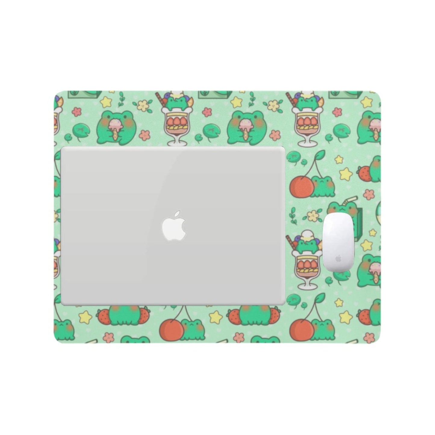 Cute and colorful desk mat perfect for kawaii-themed workspaces or gaming setups