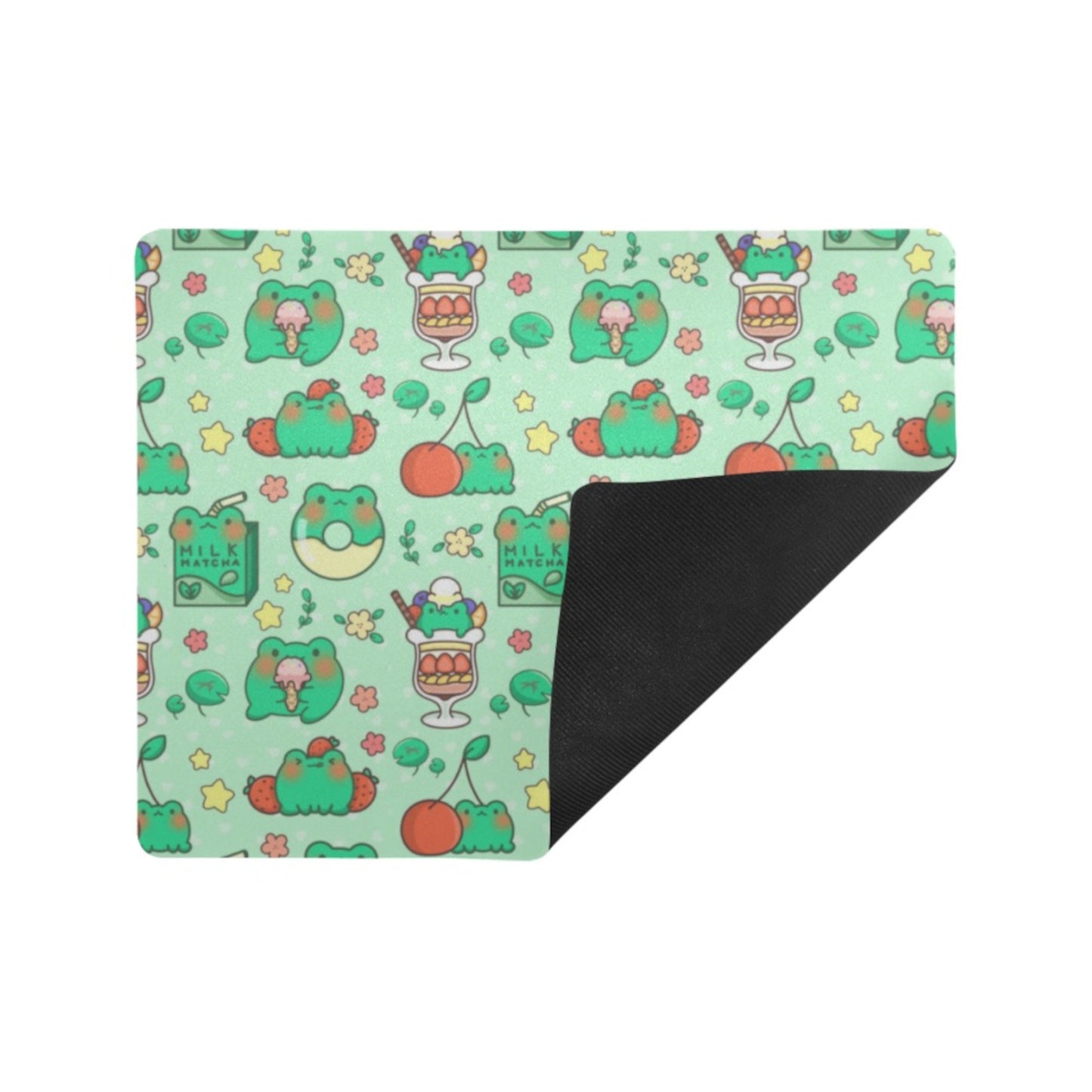 Cute and colorful desk mat perfect for kawaii-themed workspaces or gaming setups