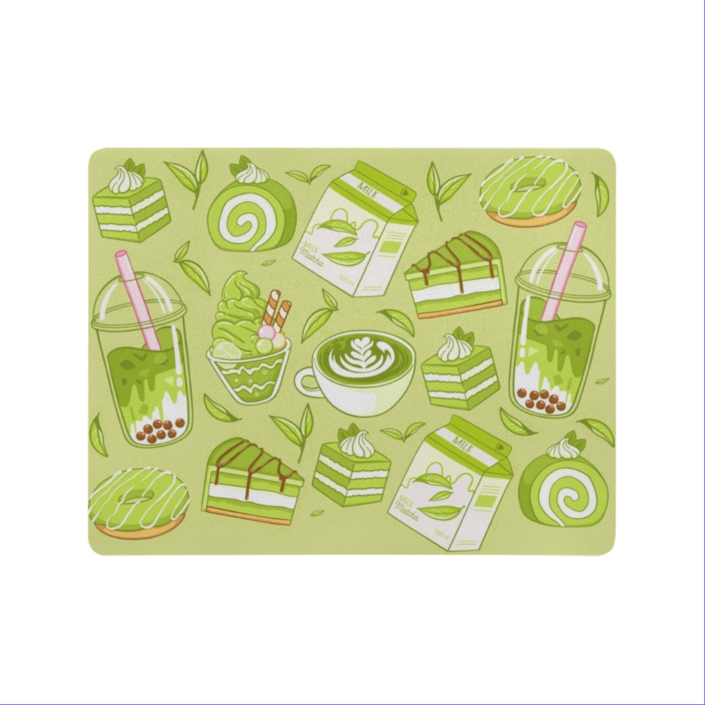 Cute and colorful desk mat perfect for kawaii-themed workspaces or gaming setups