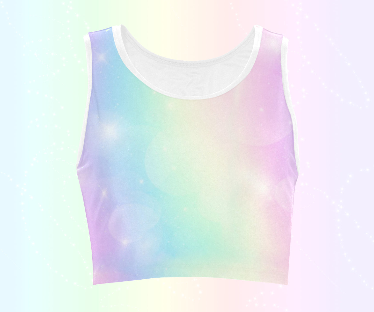 Kawaii Pocky Pink cop top displayed on pastel background.
