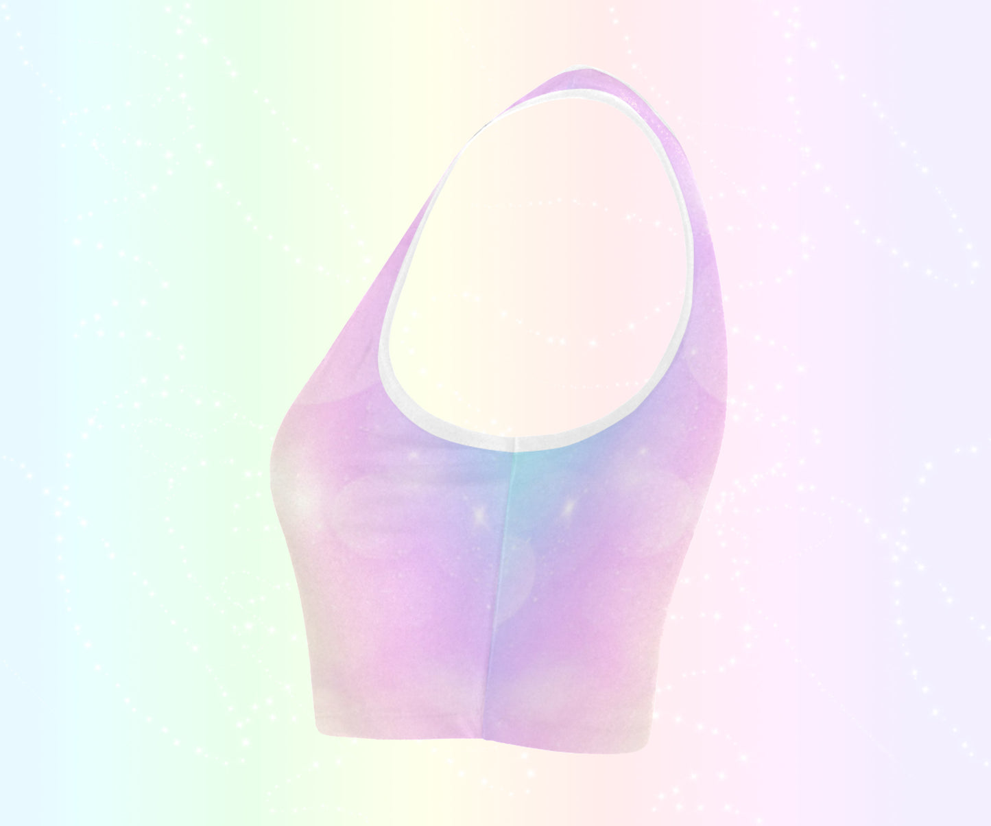 Kawaii Pocky Pink cop top displayed on pastel background.