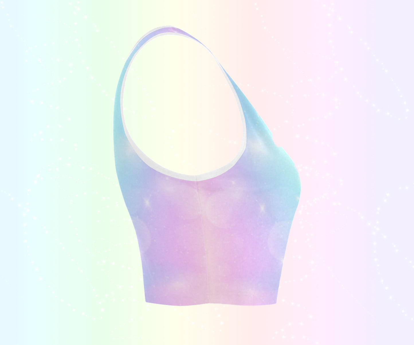 Kawaii Pocky Pink cop top displayed on pastel background.