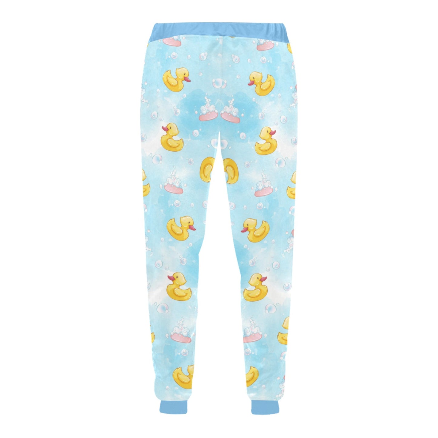 Pastel Goth Yami Kawaii Baby Duck Unisex Jogger Pants displayed on a white background