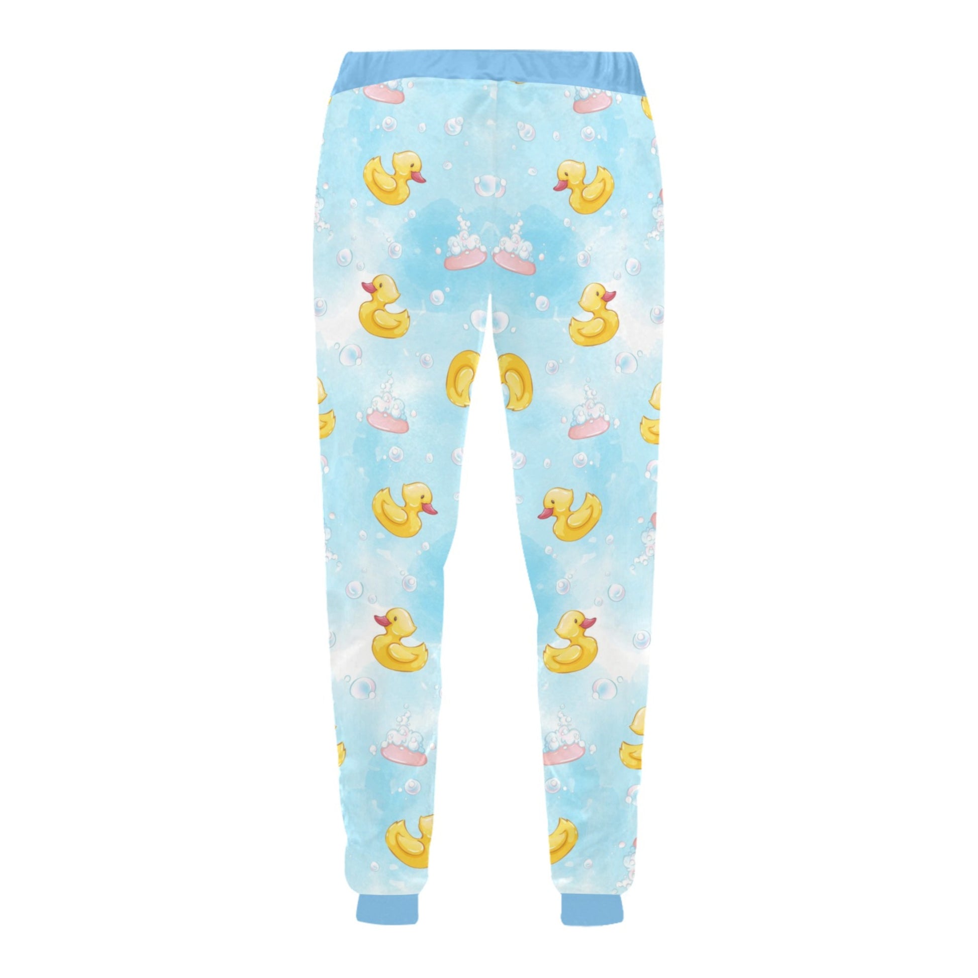 Pastel Goth Yami Kawaii Baby Duck Unisex Jogger Pants displayed on a white background