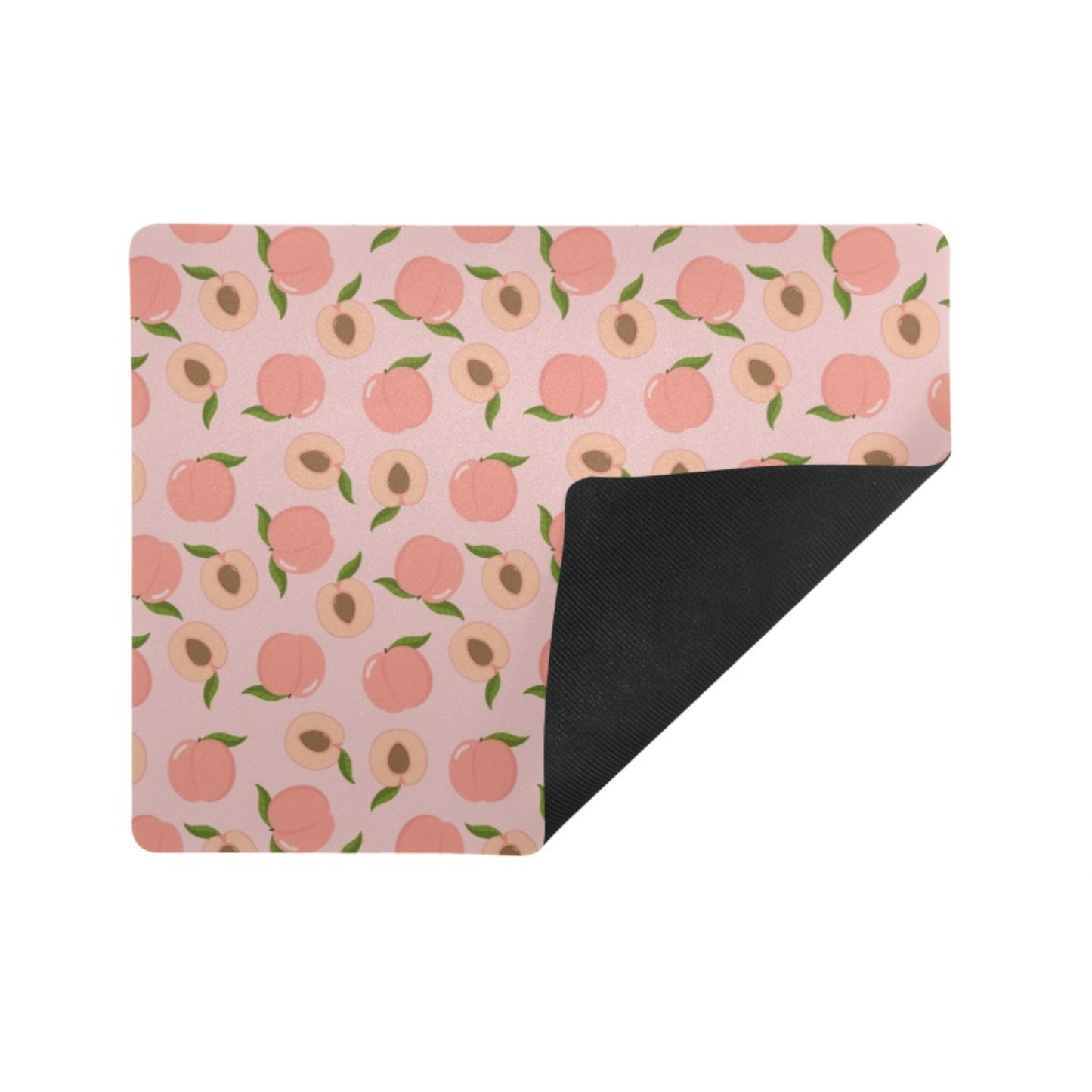 Pastel kawaii desk mat with charming motifs and cozy aesthetic