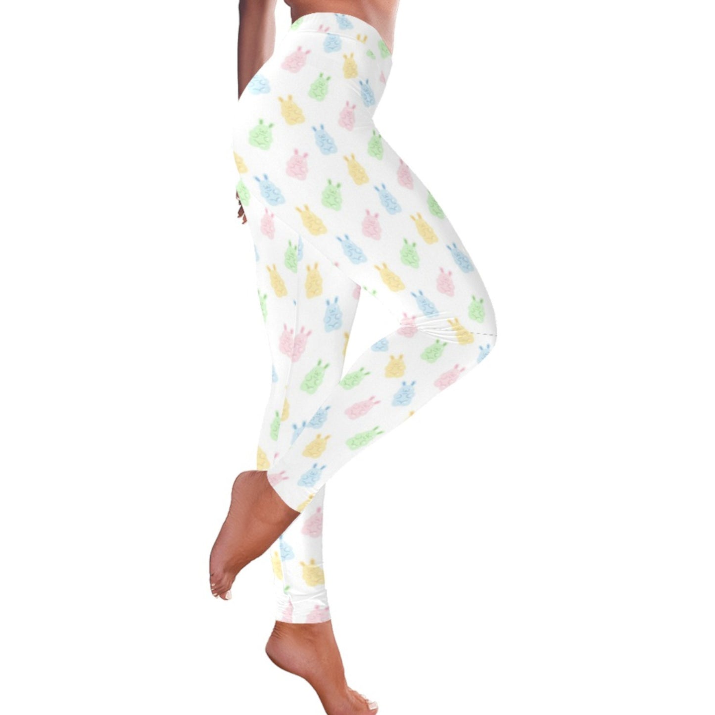 Yume kawaii Fairy Kei Bunny leggings displayed on a clean background.