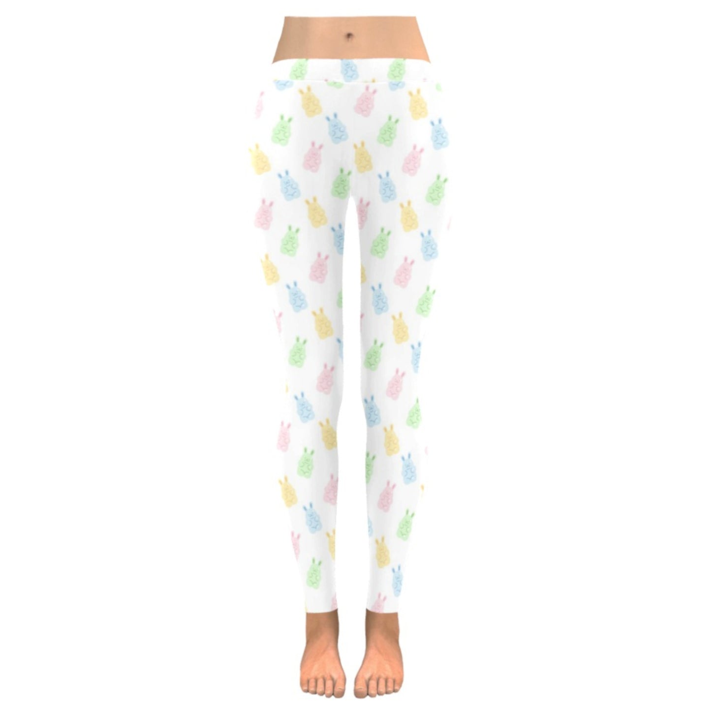Yume kawaii Fairy Kei Bunny leggings displayed on a clean background.