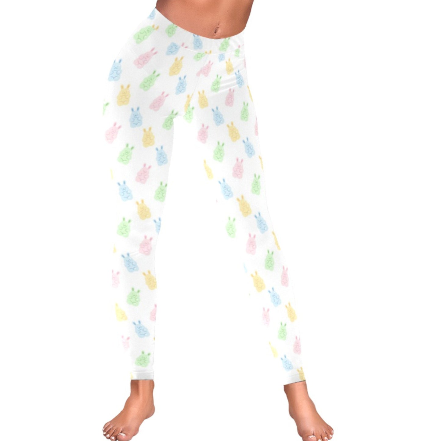 Yume kawaii Fairy Kei Bunny leggings displayed on a clean background.