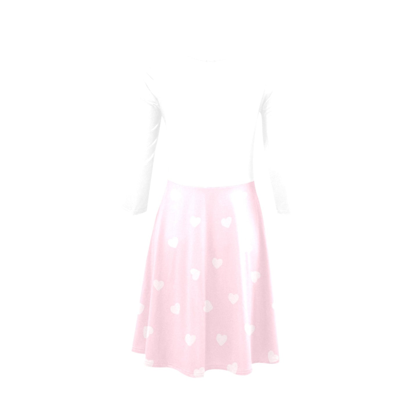 cute strawberry long dress on a white background