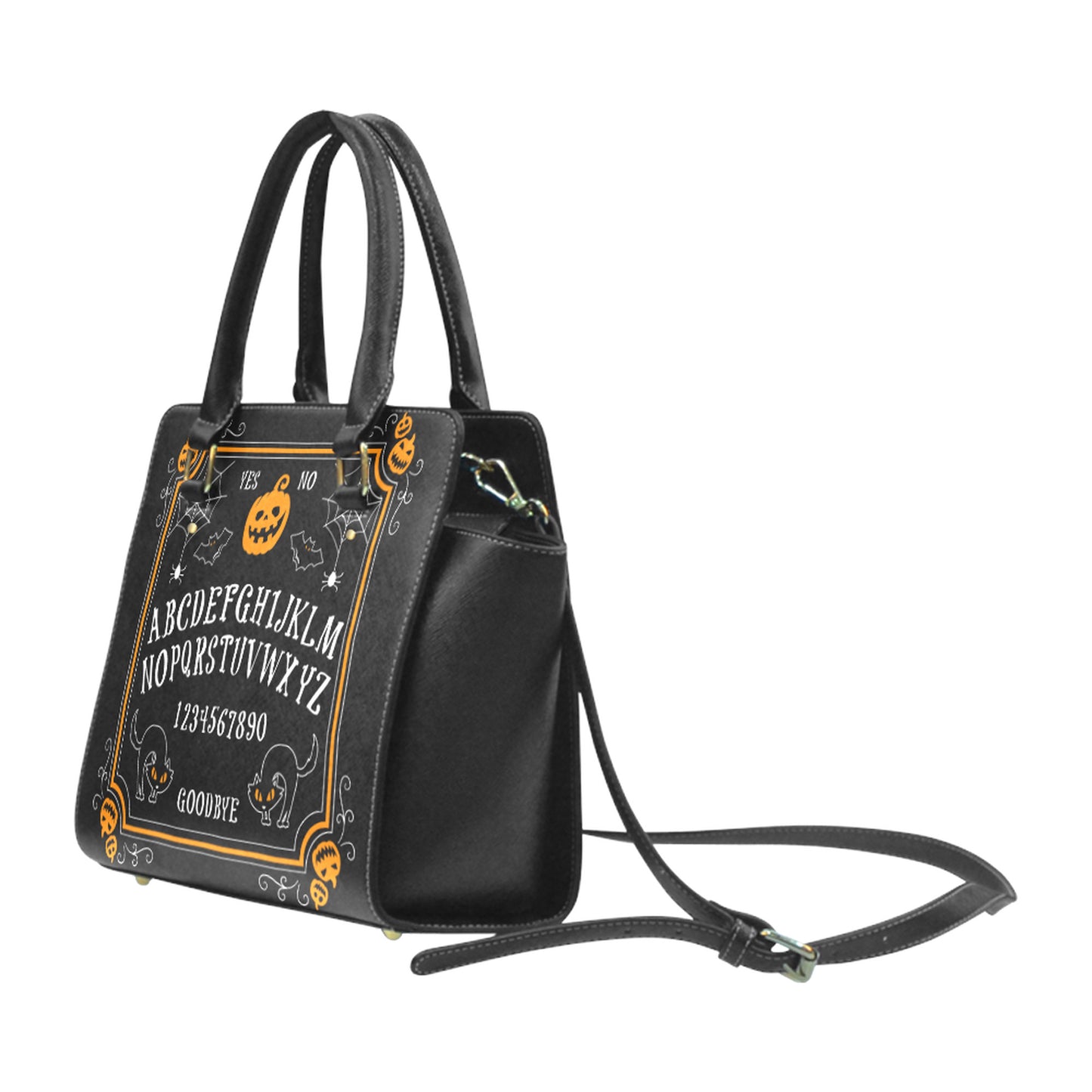 Halloween Ouija Board Goth Purse Black Gothic Handbag Spooky Halloween Shoulder Bag D2534823