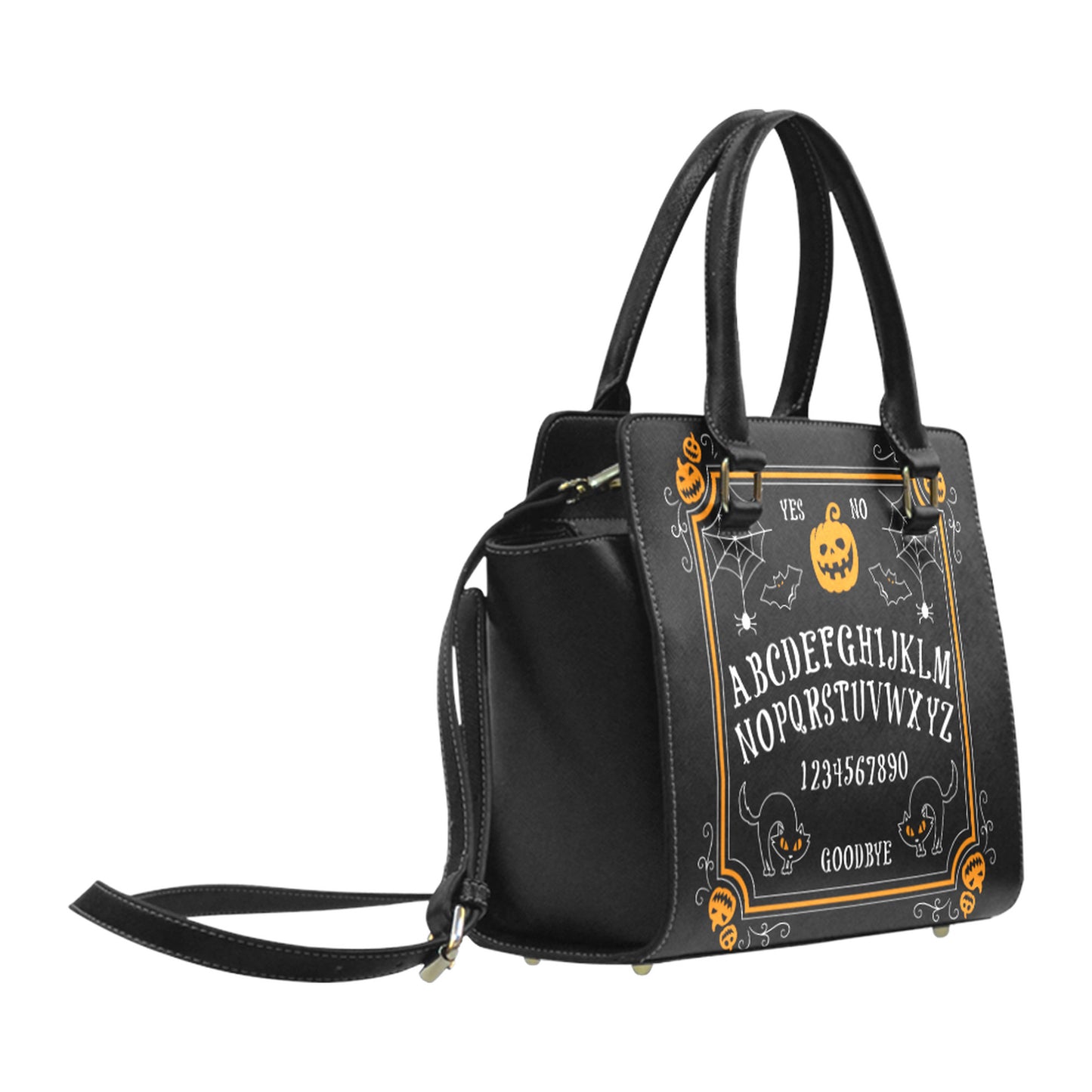 Halloween Ouija Board Goth Purse Black Gothic Handbag Spooky Halloween Shoulder Bag D2534823