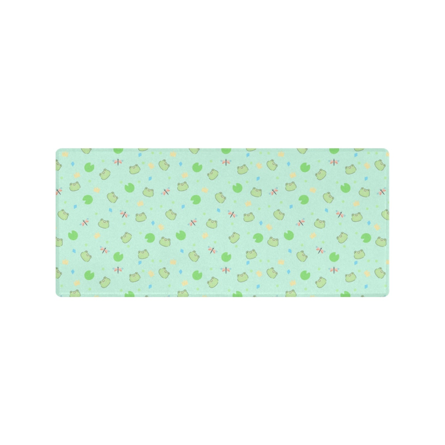 Cute and colorful desk mat perfect for kawaii-themed workspaces or gaming setups displayed on white background