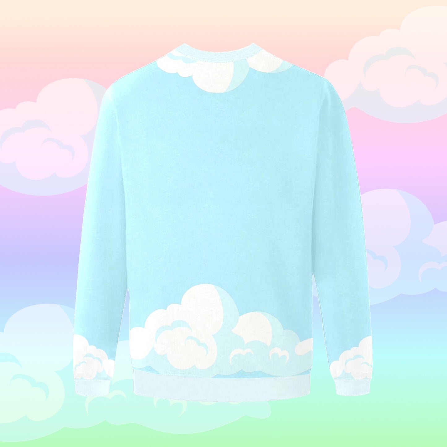 Enchanted Fairy Kei Yume Kawaii Elephant Sweatshirt on a colourful background