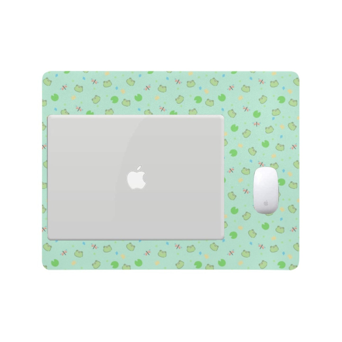 Cute and colorful desk mat perfect for kawaii-themed workspaces or gaming setups displayed on white background