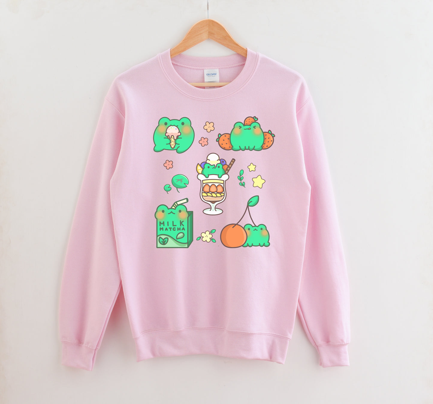 Pastel Yume Kawaii Frog Sweatshirt Yume Kawaii Meets Fairy Kei Fashion 406S