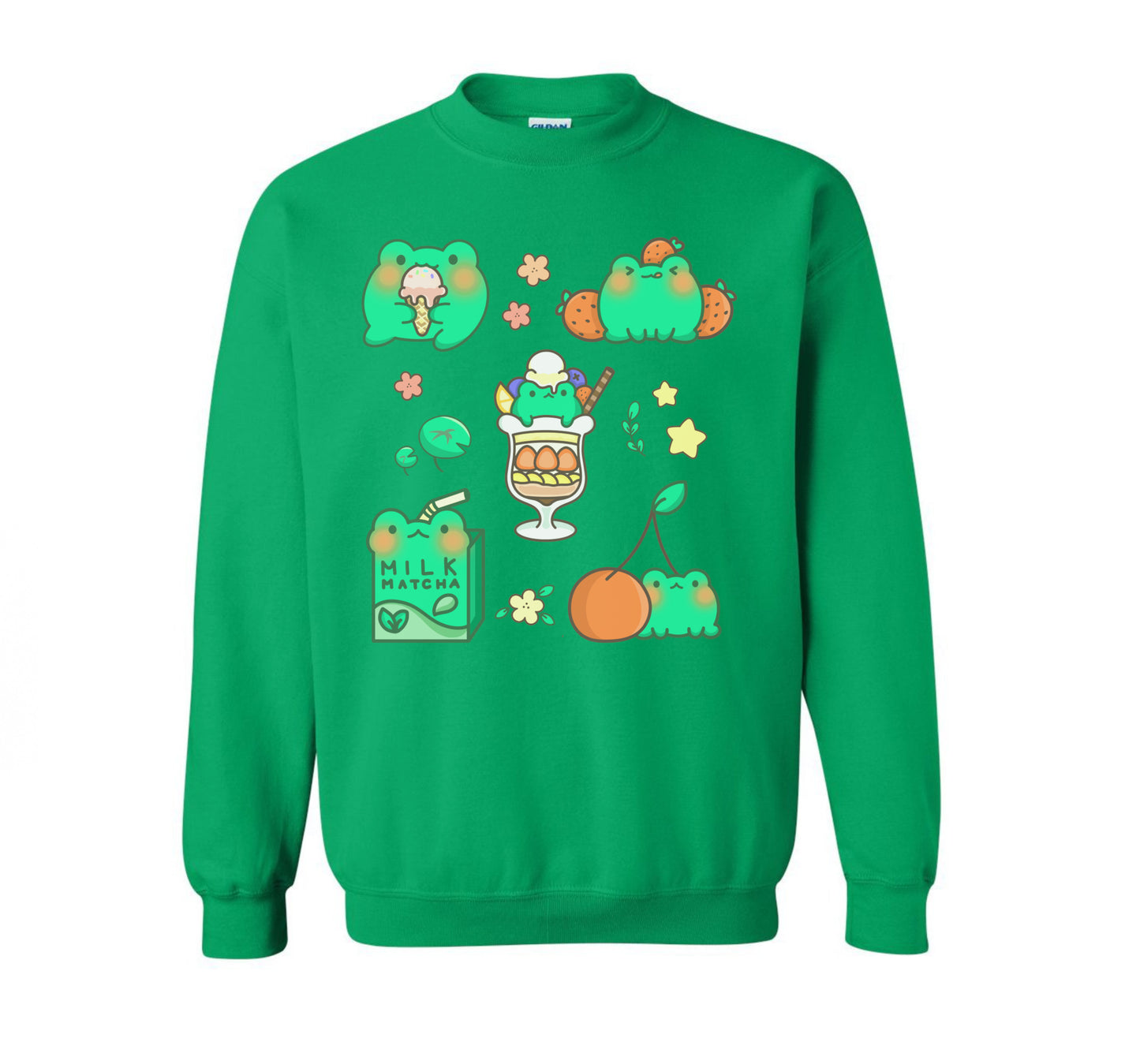 Pastel Yume Kawaii Frog Sweatshirt Yume Kawaii Meets Fairy Kei Fashion 406S