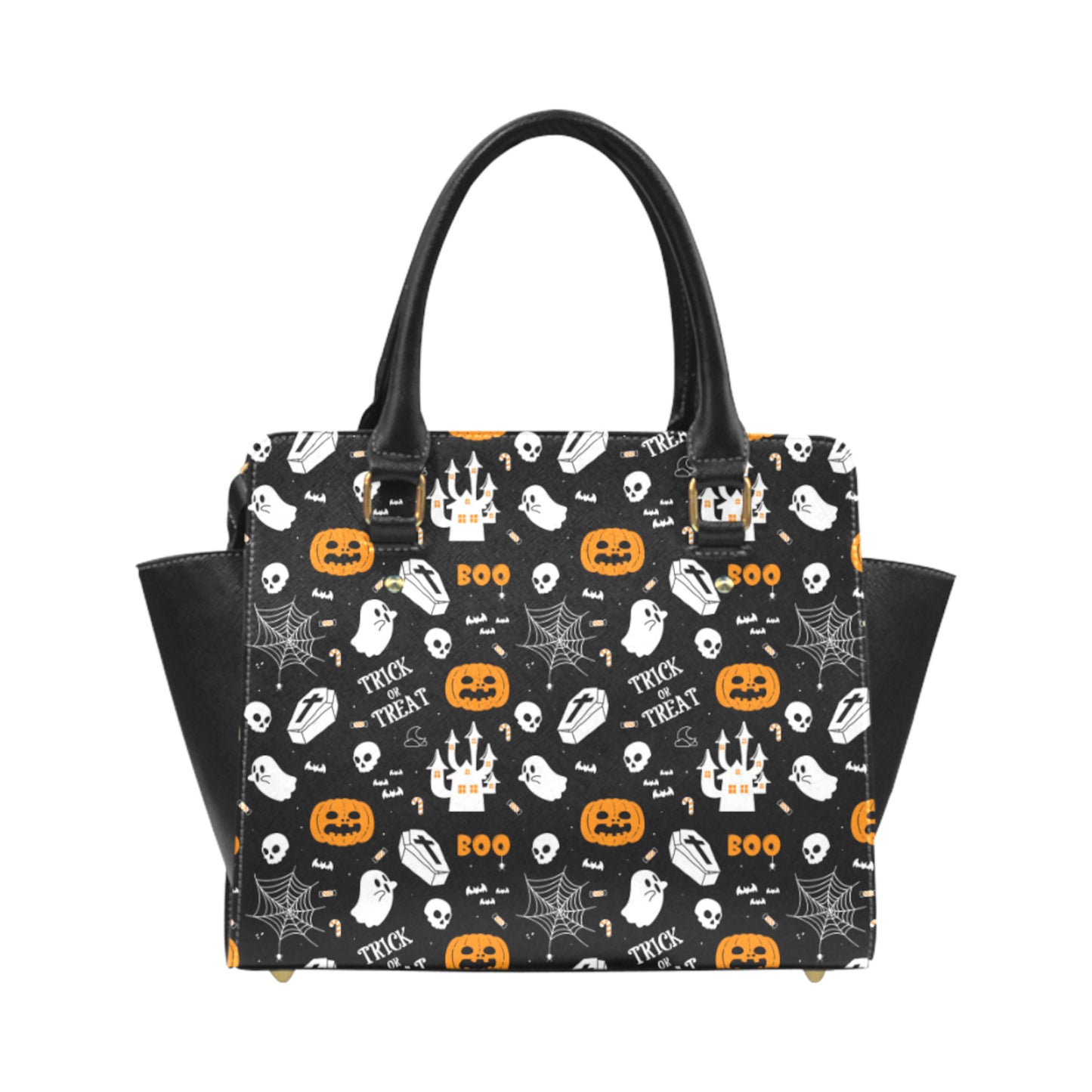 Halloween Pastel Goth Purse Black Gothic Handbag Spooky Halloween Shoulder Bag D2380802