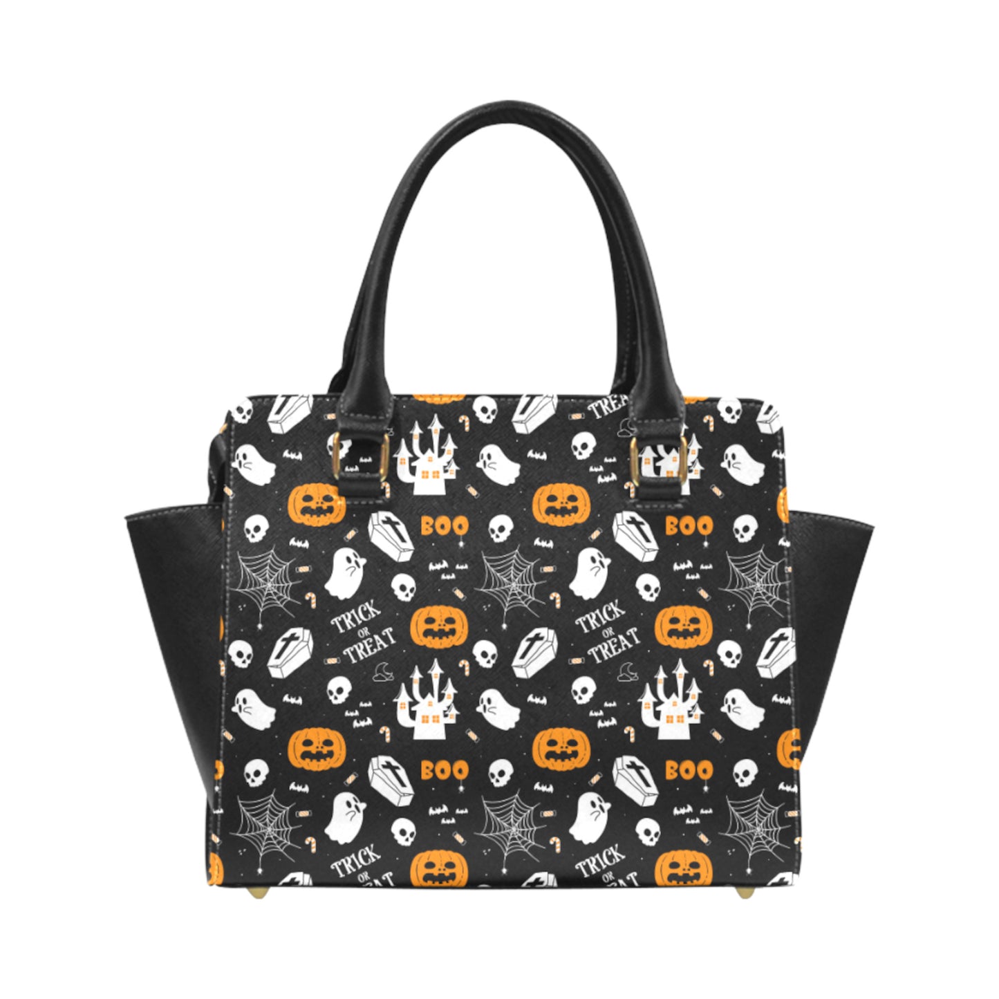 Halloween Pastel Goth Purse Black Gothic Handbag Spooky Halloween Shoulder Bag D2380802