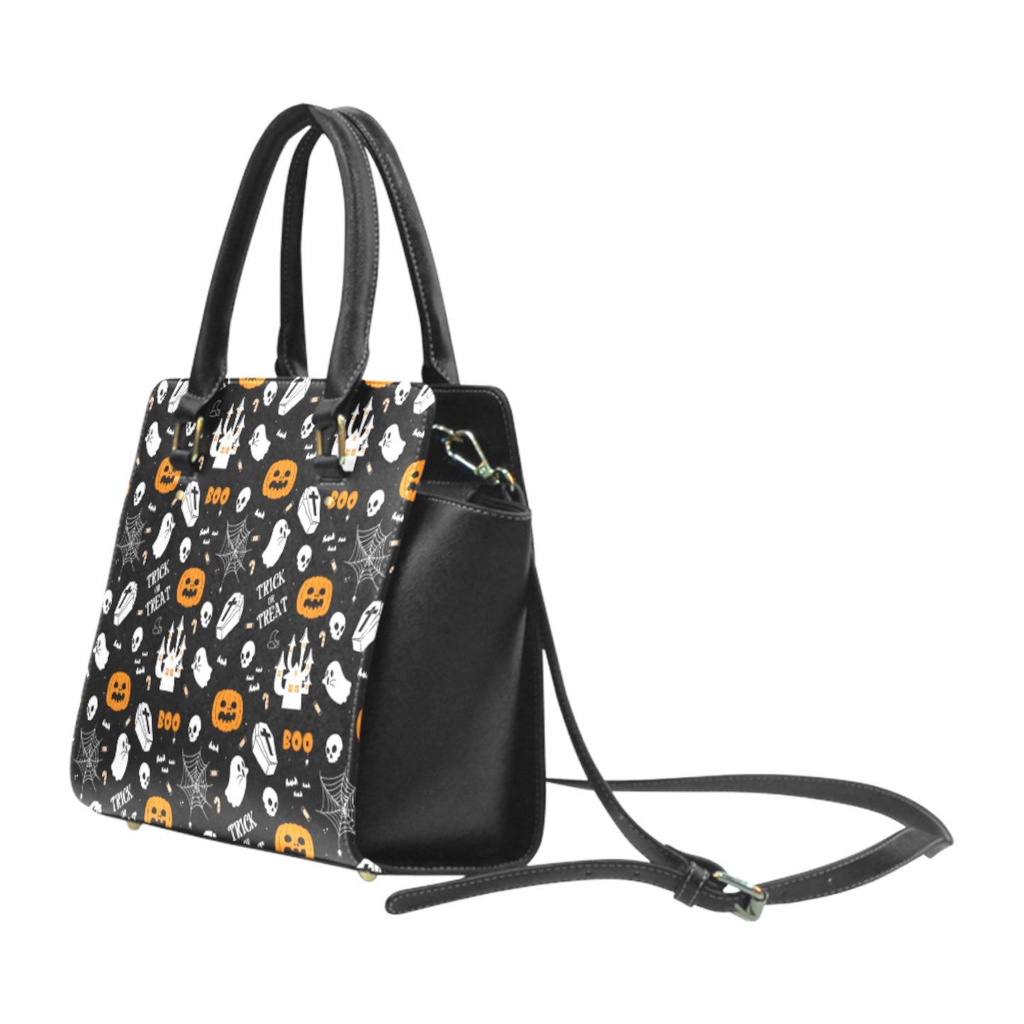 Halloween Pastel Goth Purse Black Gothic Handbag Spooky Halloween Shoulder Bag D2380802