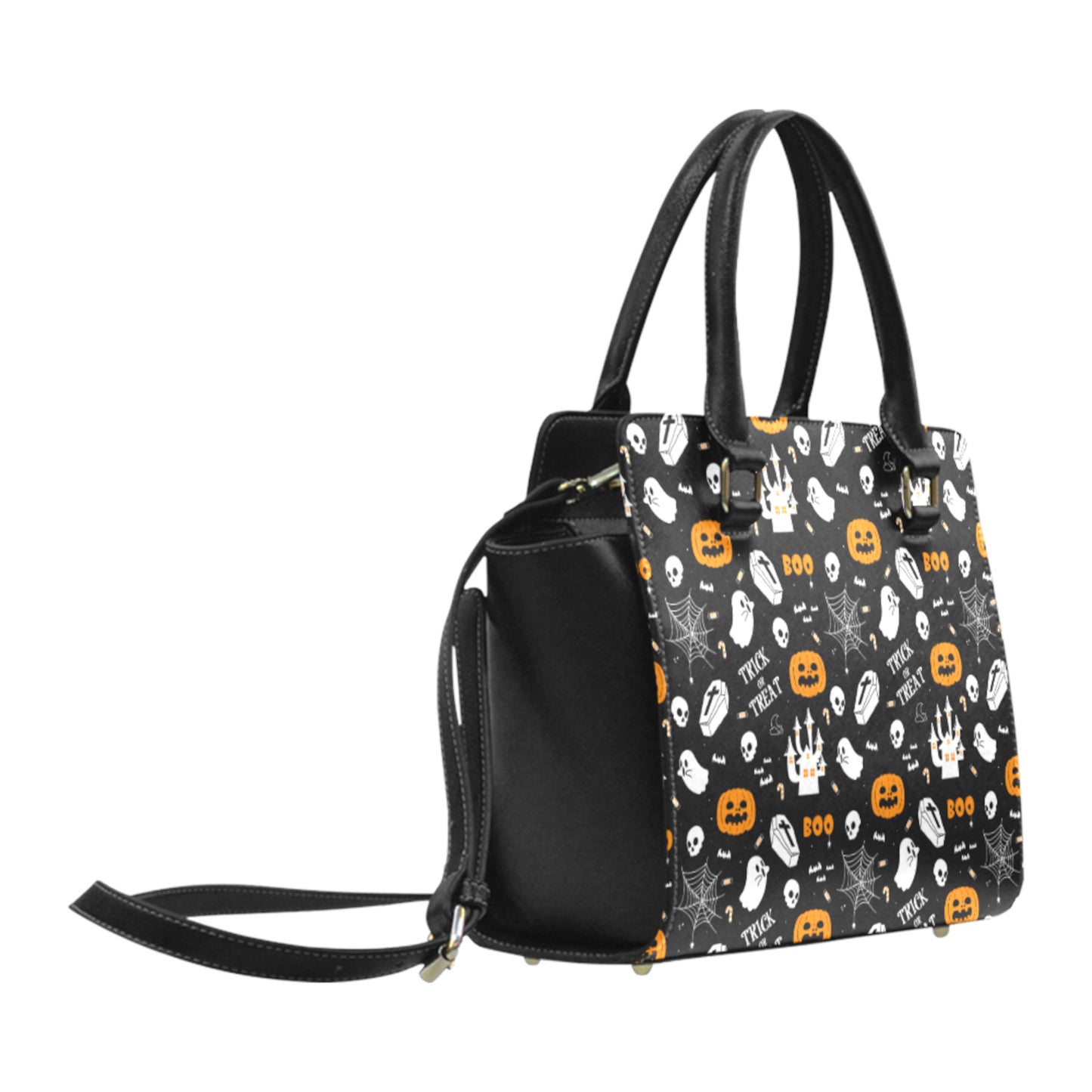 Halloween Pastel Goth Purse Black Gothic Handbag Spooky Halloween Shoulder Bag D2380802