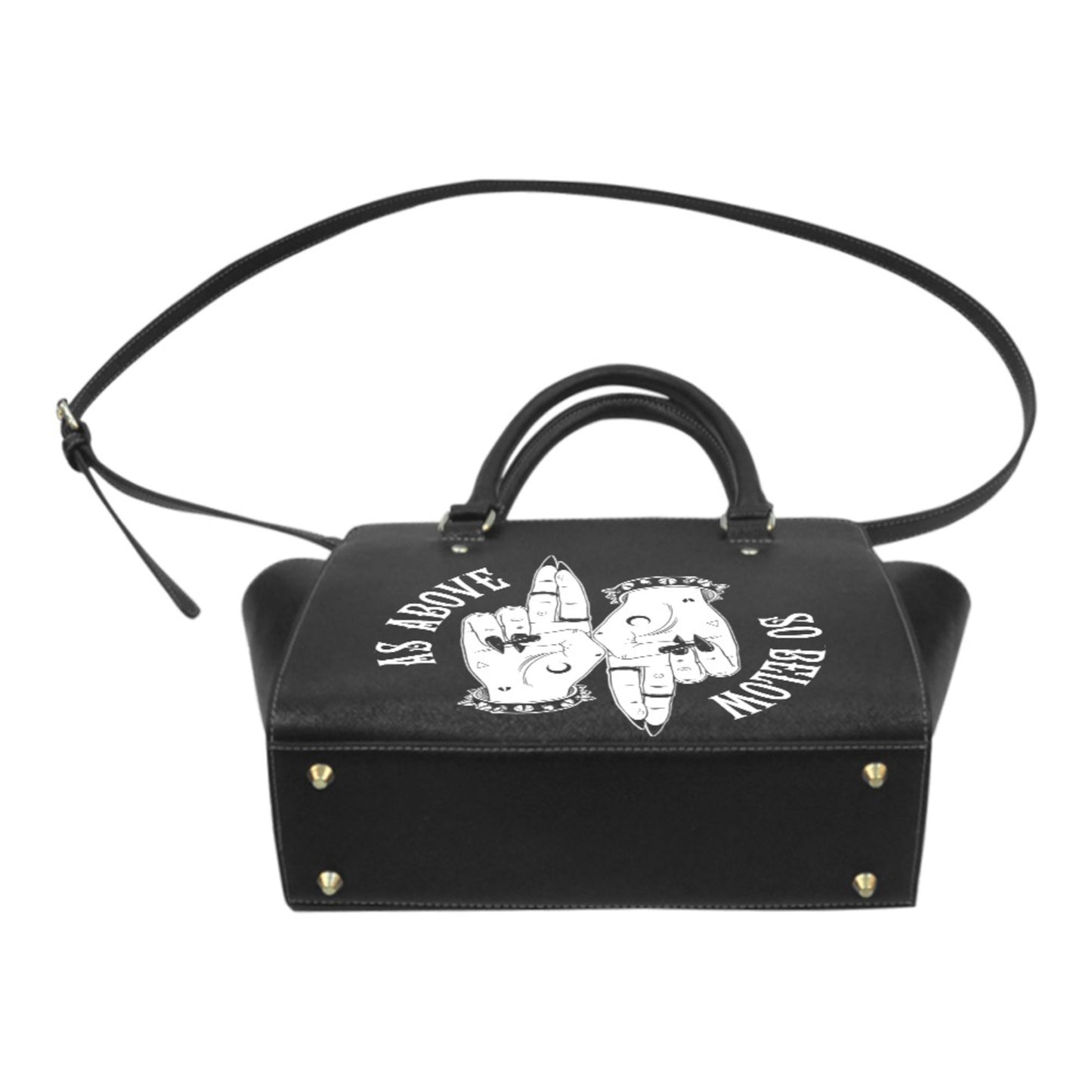 As Above so Below Witchy Goth Purse Black Shoulder Handbag Spooky Gothic Purses D2272290