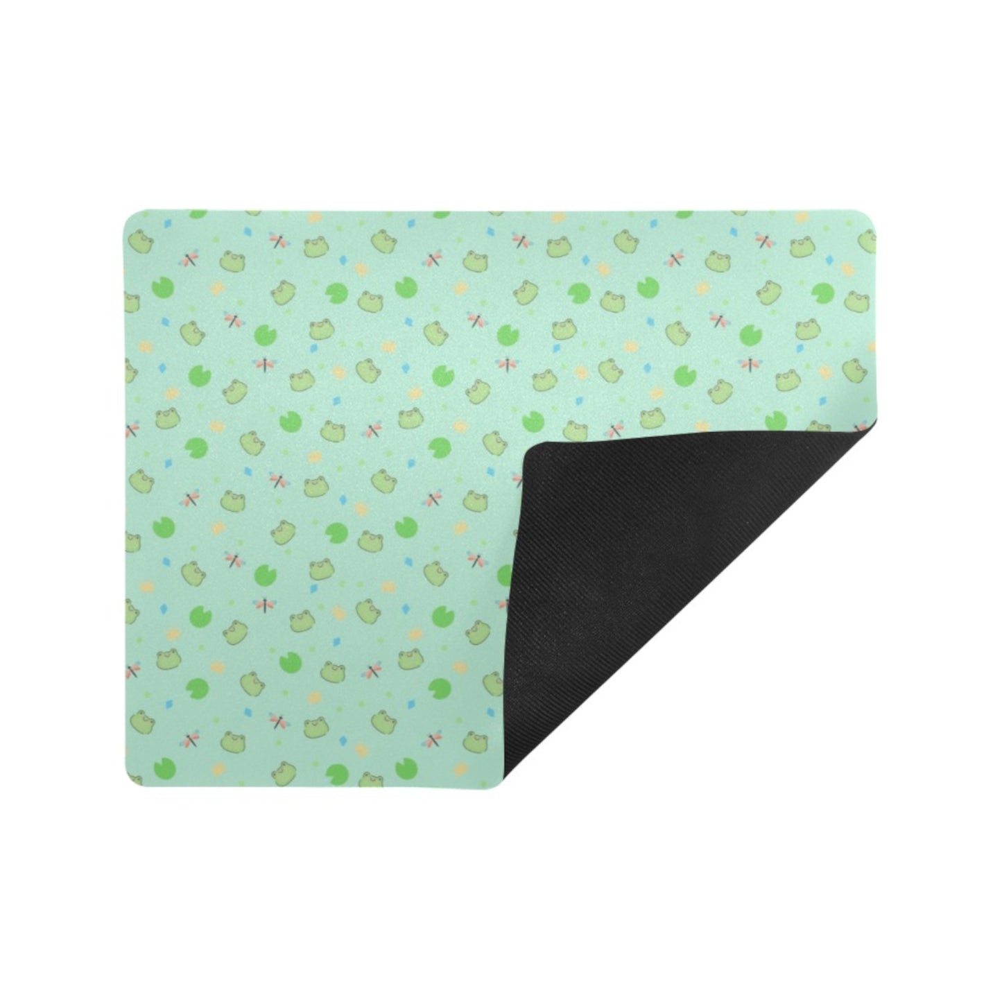 Cute and colorful desk mat perfect for kawaii-themed workspaces or gaming setups displayed on white background
