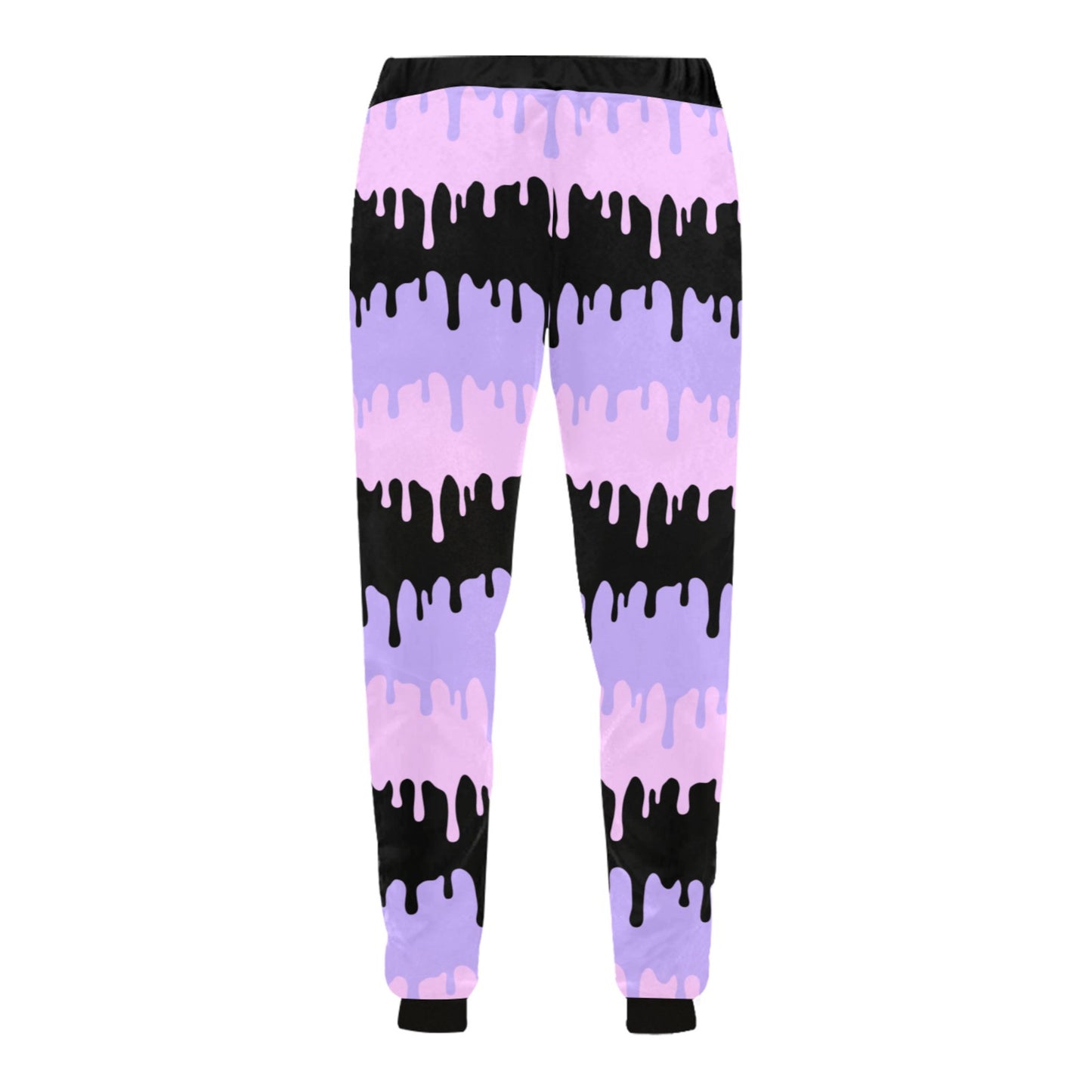 spooky melted pastel goth jogger displayed on clean white background.