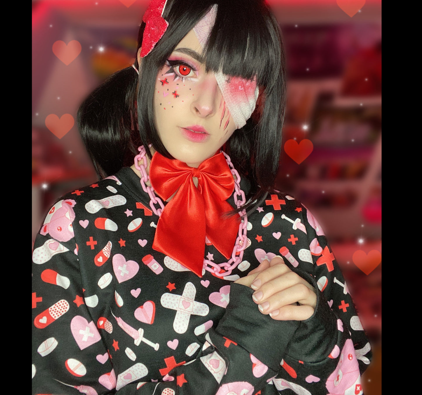 Menhera Yami Kawaii Black Swetshirt Kawaii Pastel clothing Pastel Goth Outfit Menhera kei Creepy cute D2144776