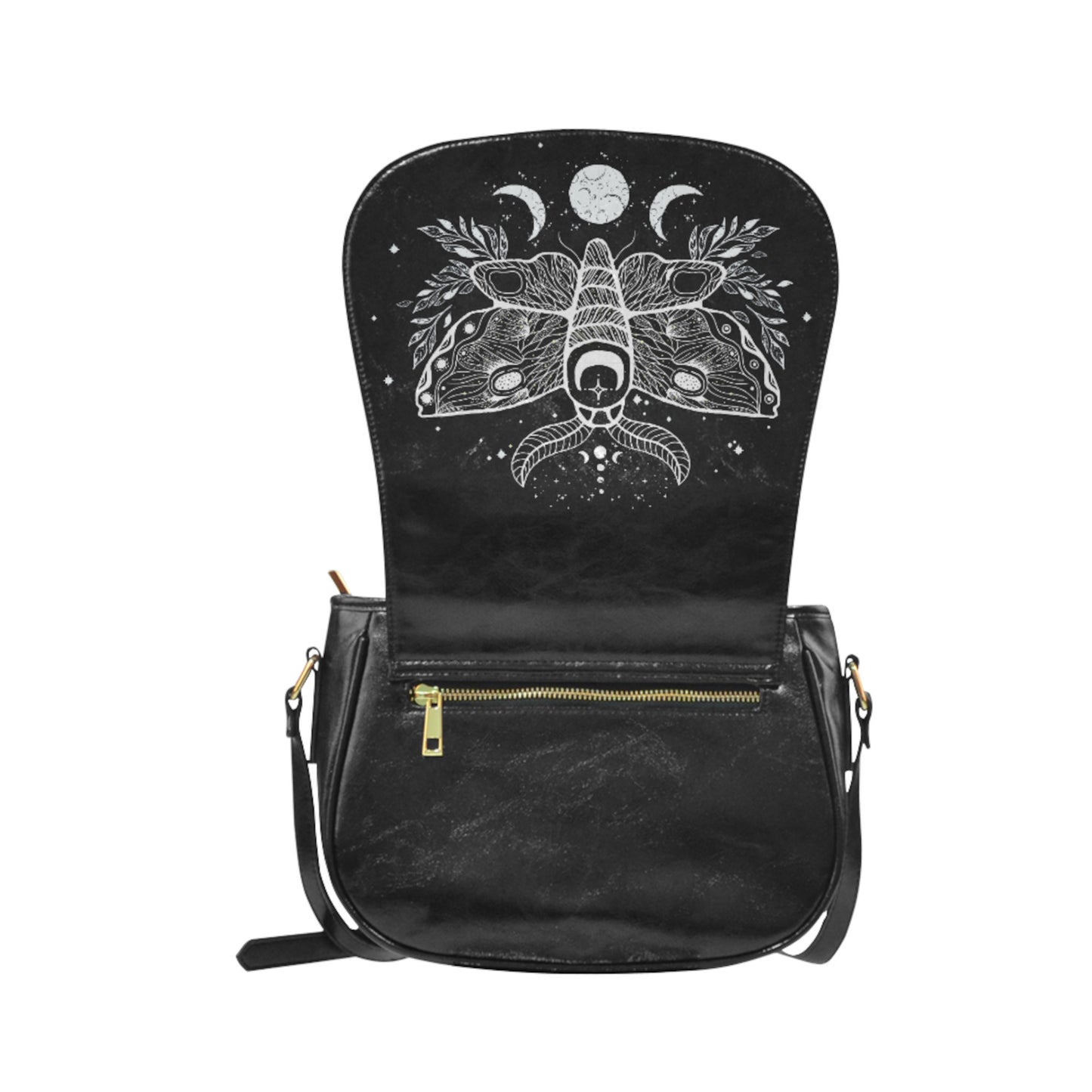 Moth Moon Gothic Purse Witchy Halloween Crossbody Bag Spooky Goth Purses D2358816