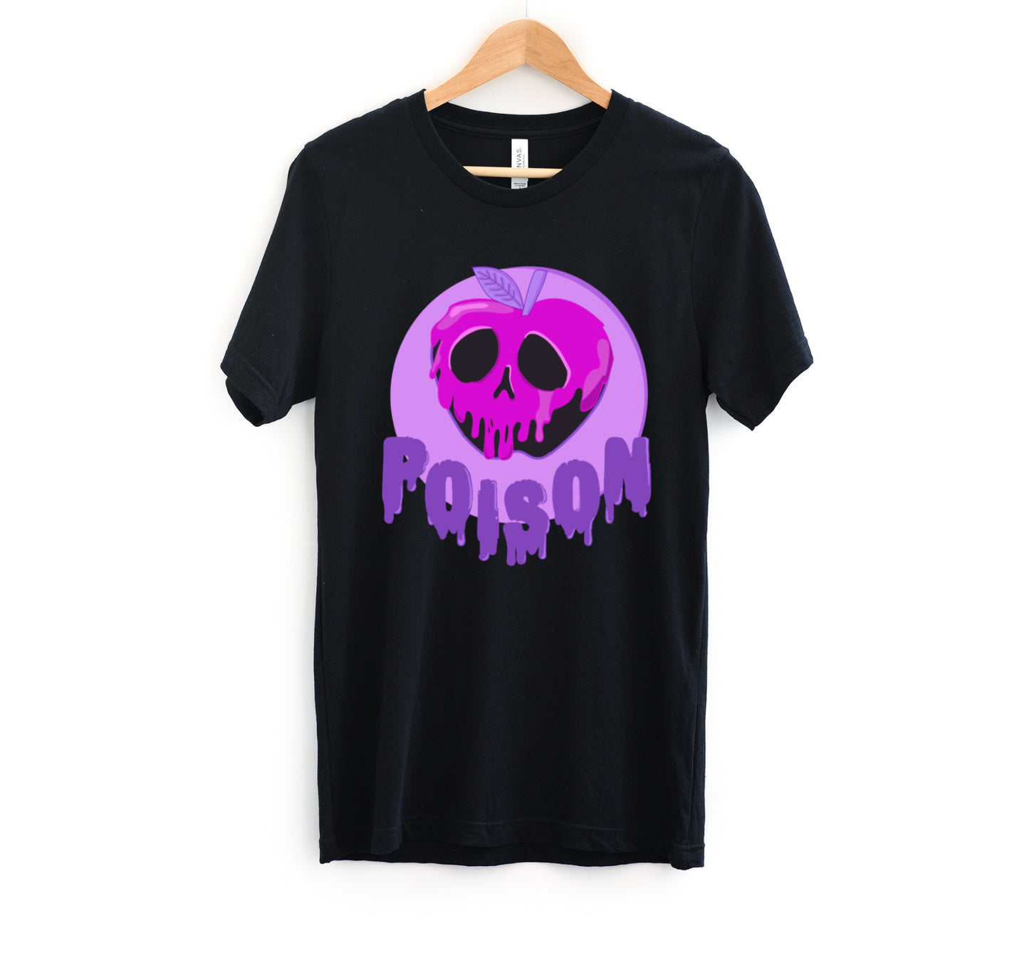 Black pastel goth sweatshirt displayed on clean white background.