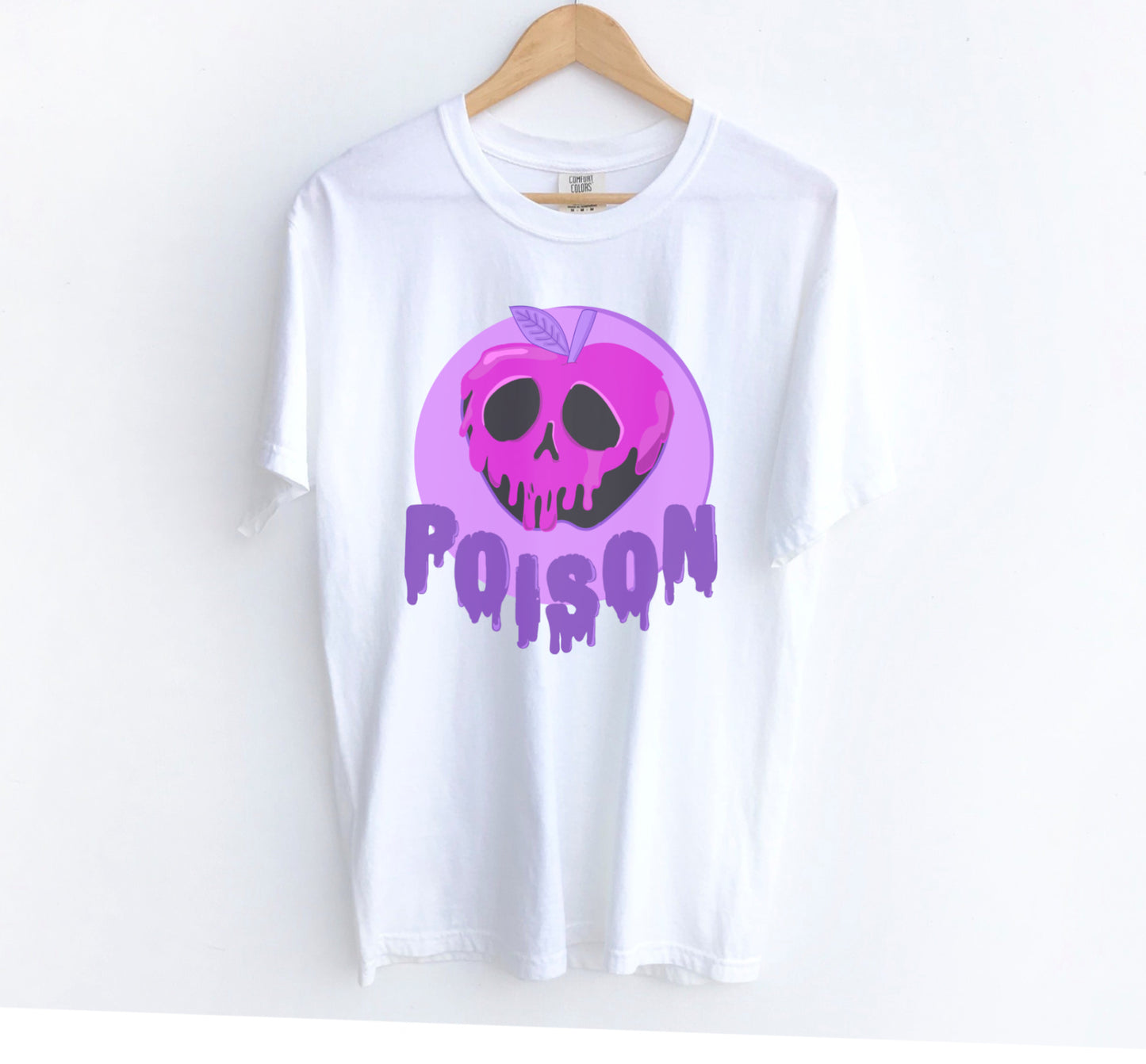 White pastel goth sweatshirt displayed on clean white background.