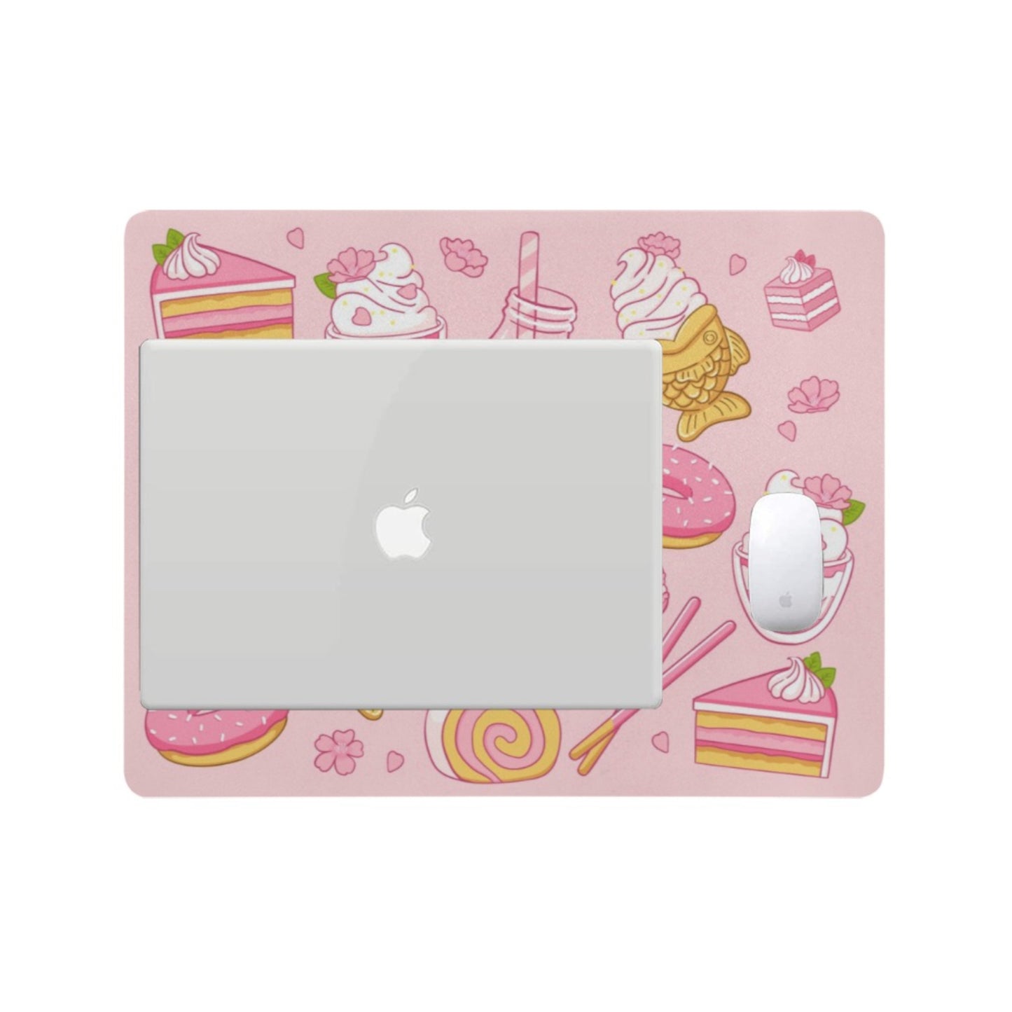 Cute and colorful desk mat perfect for kawaii-themed workspaces or gaming setups