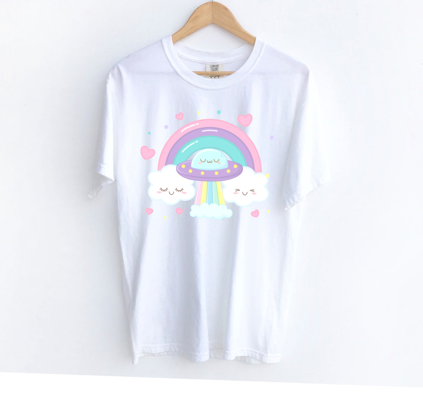 Kawaii Rainbow Space T Shirt Aesthetic Yume Kawaii Tee for Kawaii Girl 216T