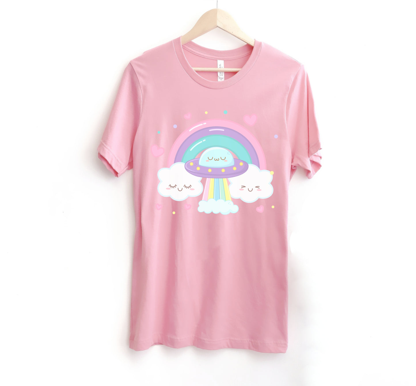 Kawaii Rainbow Space T Shirt Aesthetic Yume Kawaii Tee for Kawaii Girl 216T