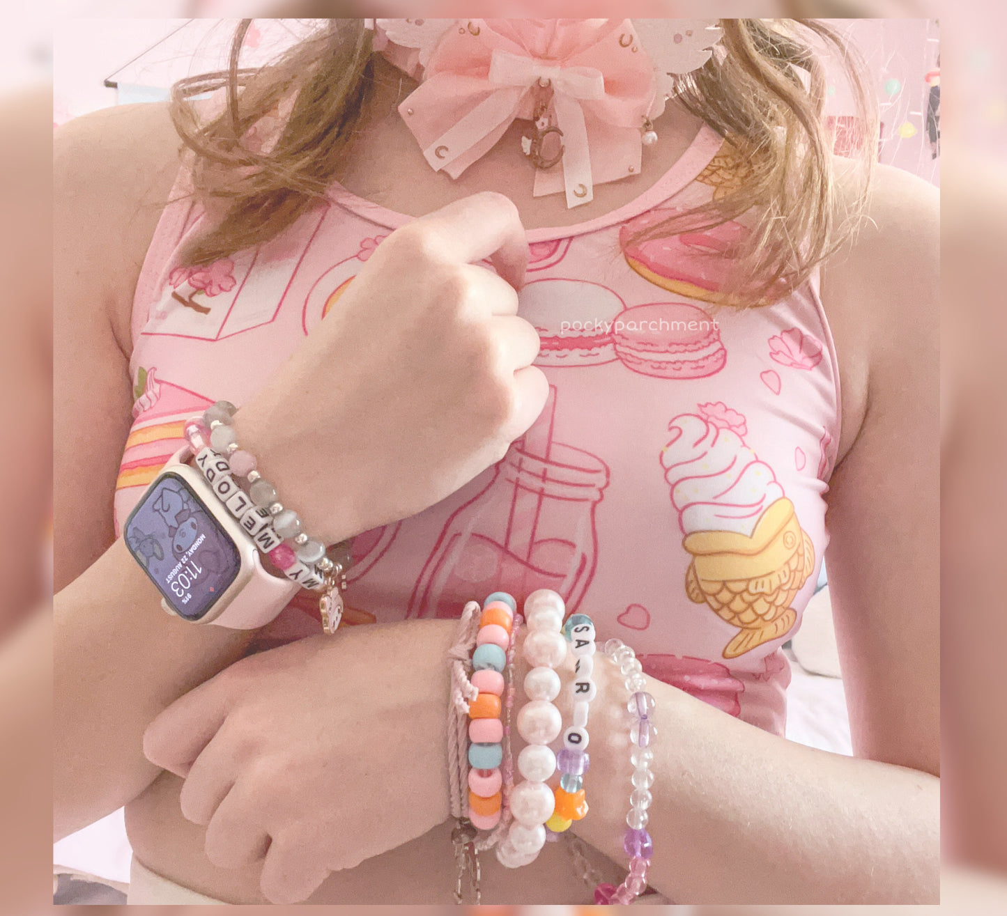 Kawaii Clothing Fairy Kei Crop Top Yume Kawaii Pink Sakura Crop Top Kawaii Outfit D2447697