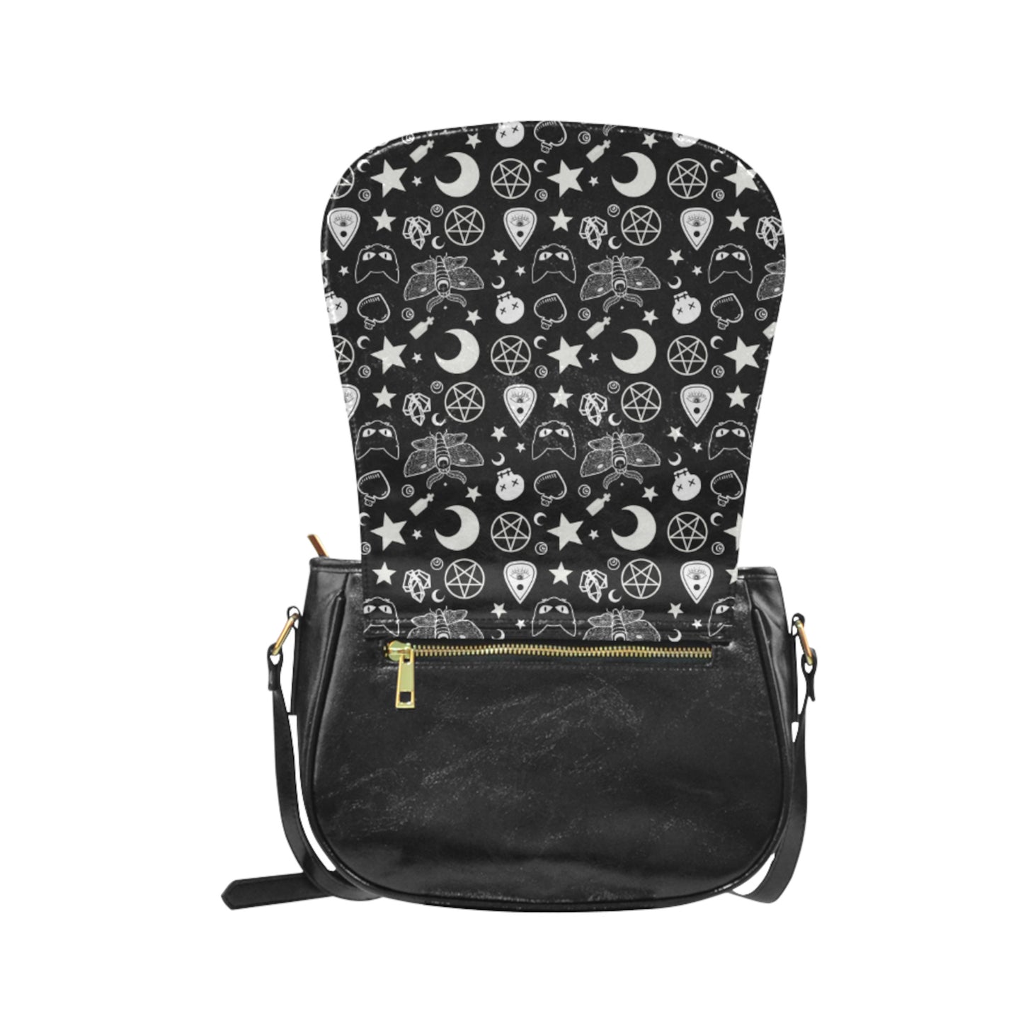 Witchcraft purse Gothic purse Witchy horror crossbody bag Spooky goth purses and handbags Halloween black purse D2121008