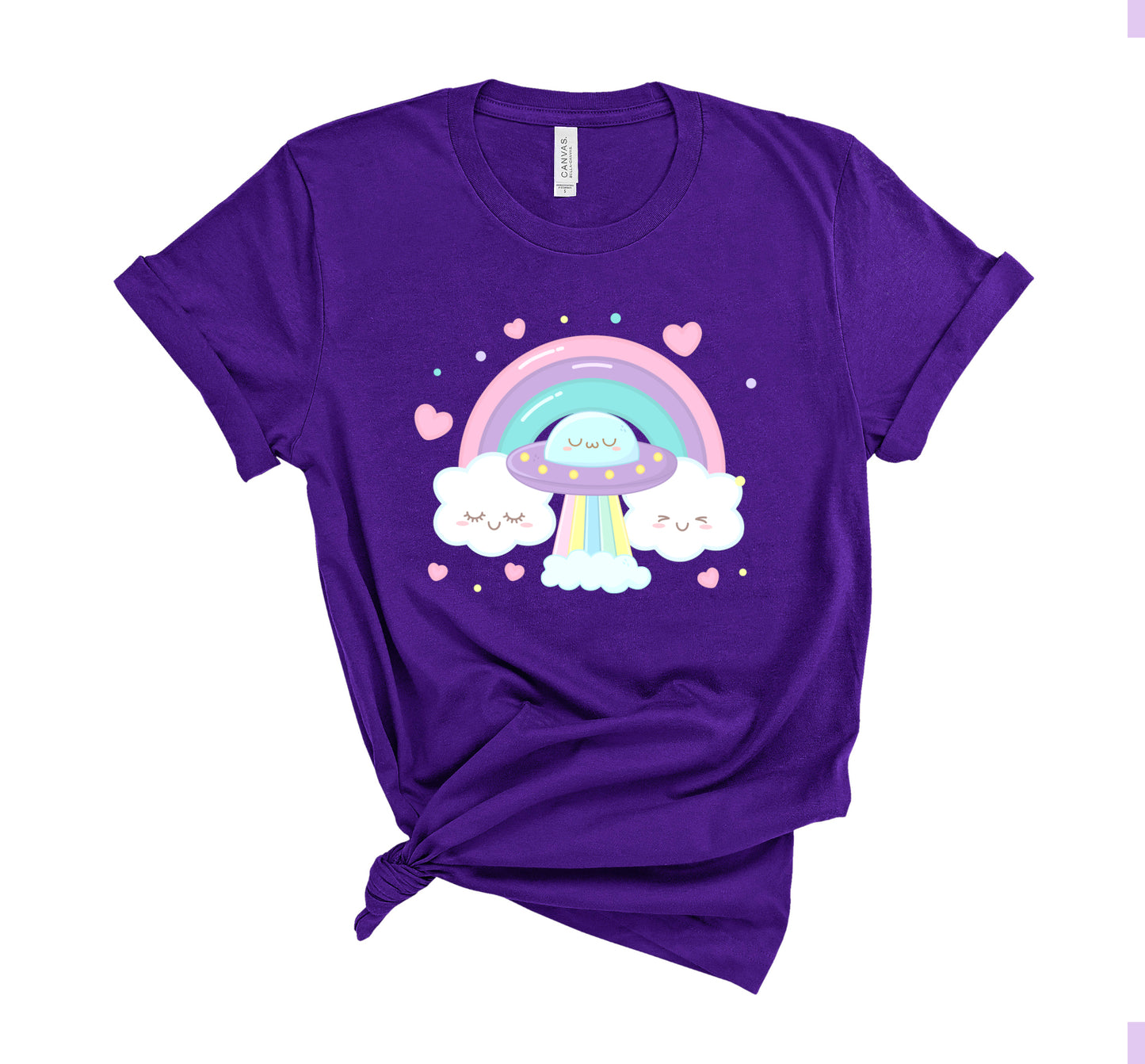 Kawaii Rainbow Space T Shirt Aesthetic Yume Kawaii Tee for Kawaii Girl 216T