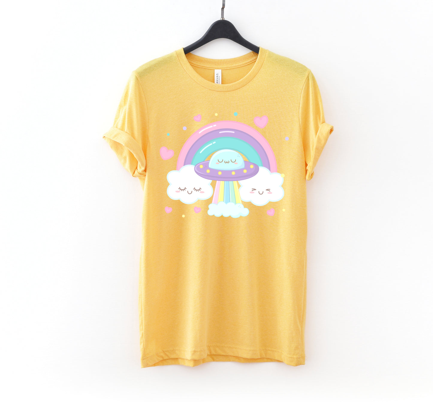Kawaii Rainbow Space T Shirt Aesthetic Yume Kawaii Tee for Kawaii Girl 216T