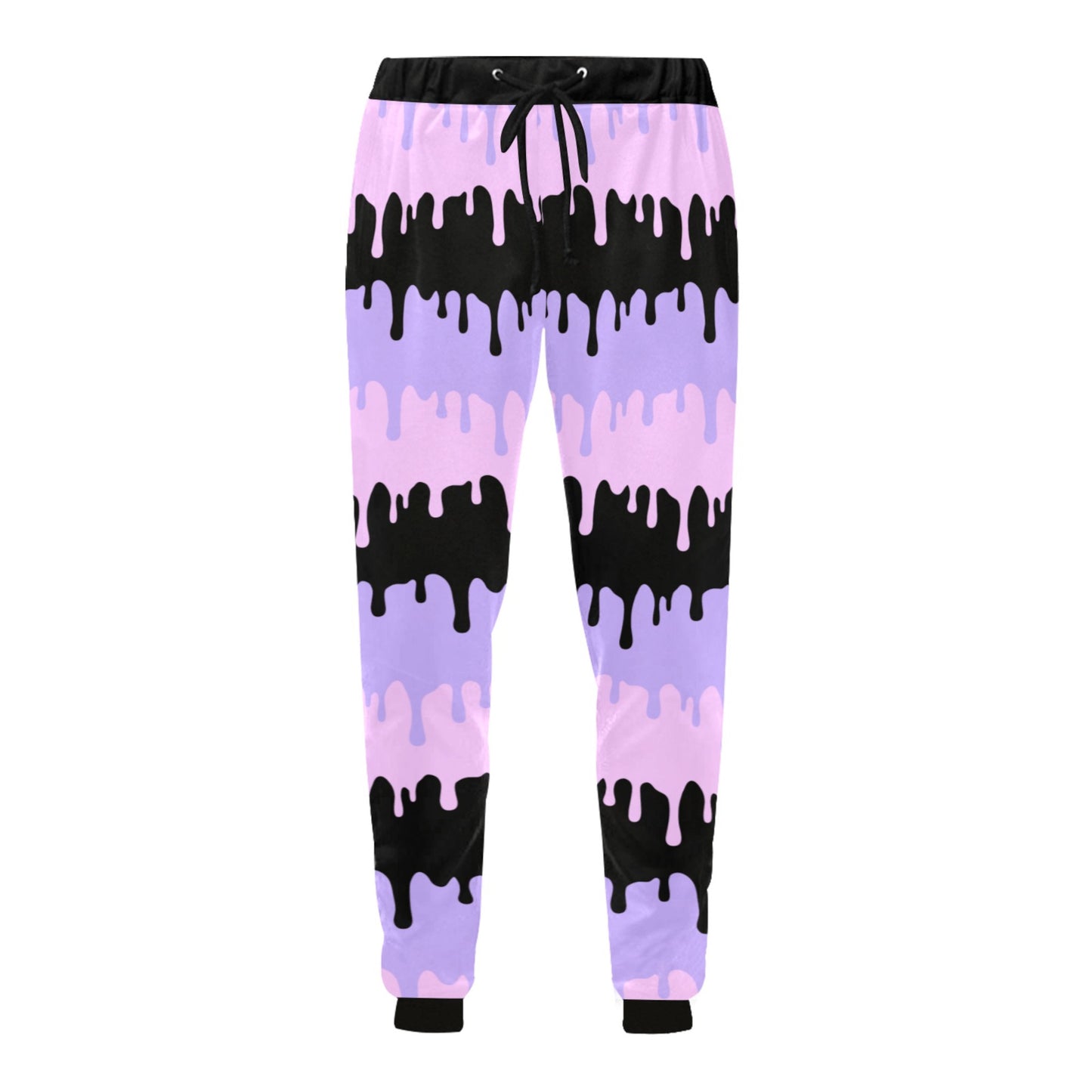 spooky melted pastel goth jogger displayed on clean white background.
