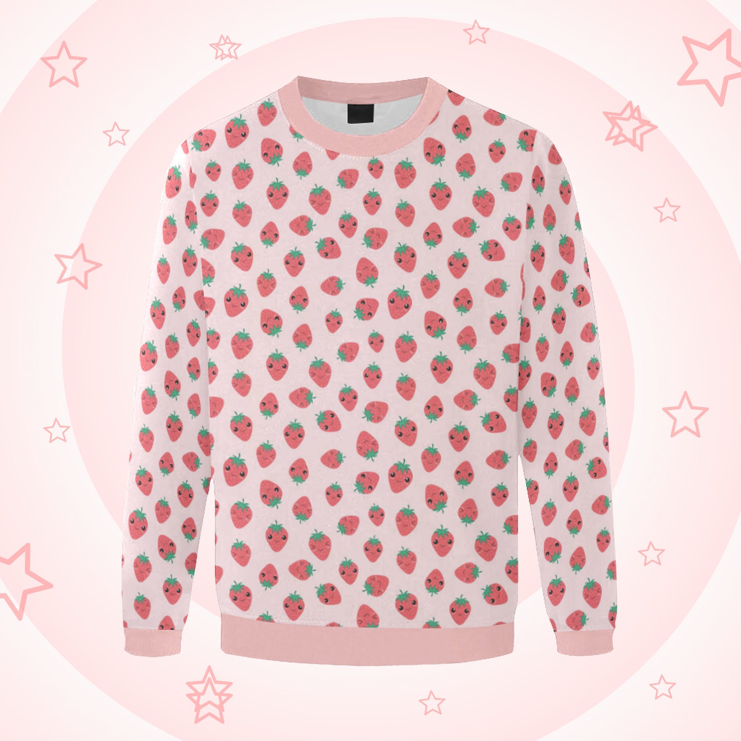 pastel goth strawberry sweatshirts