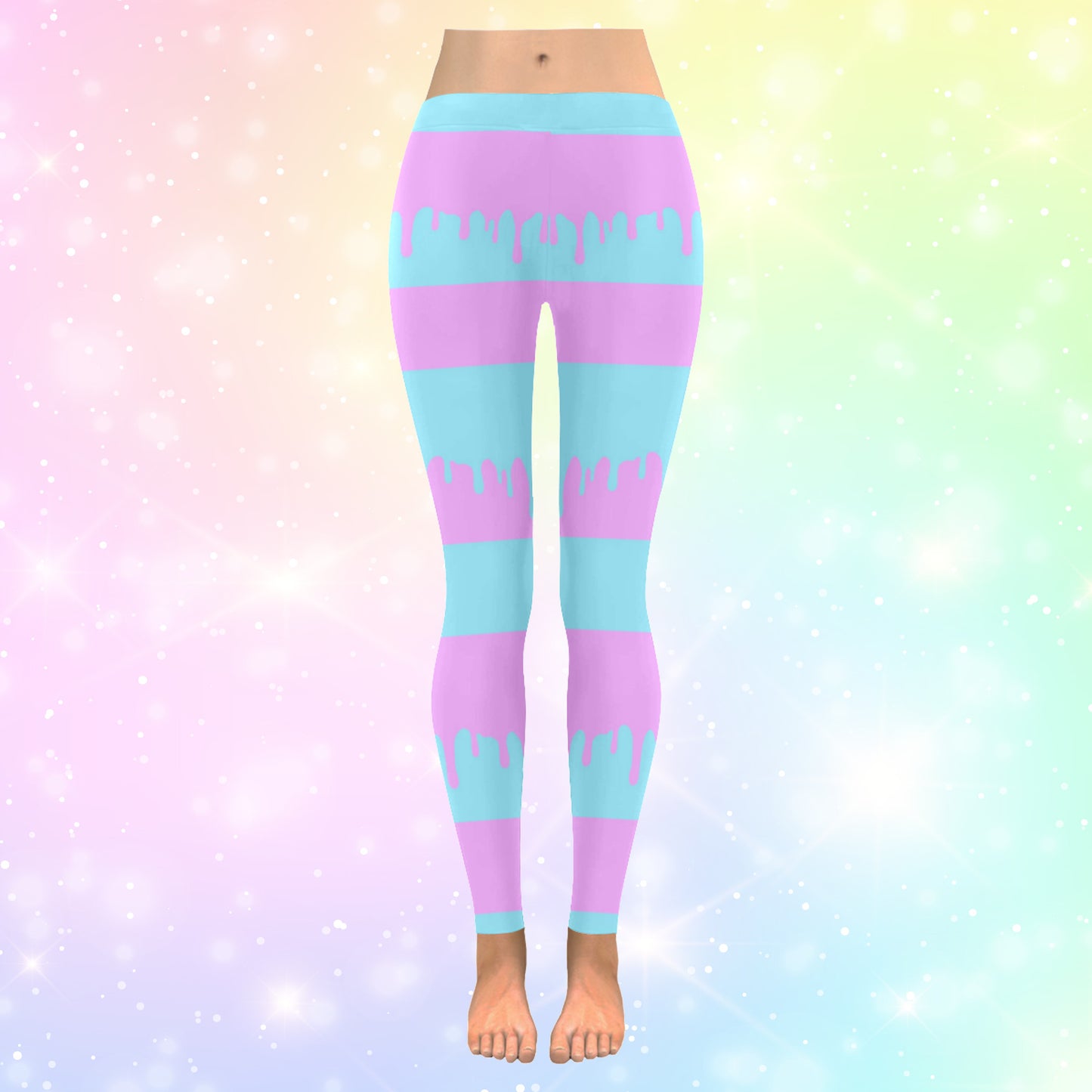 Pastel Goth Leggings Cute and Creepy