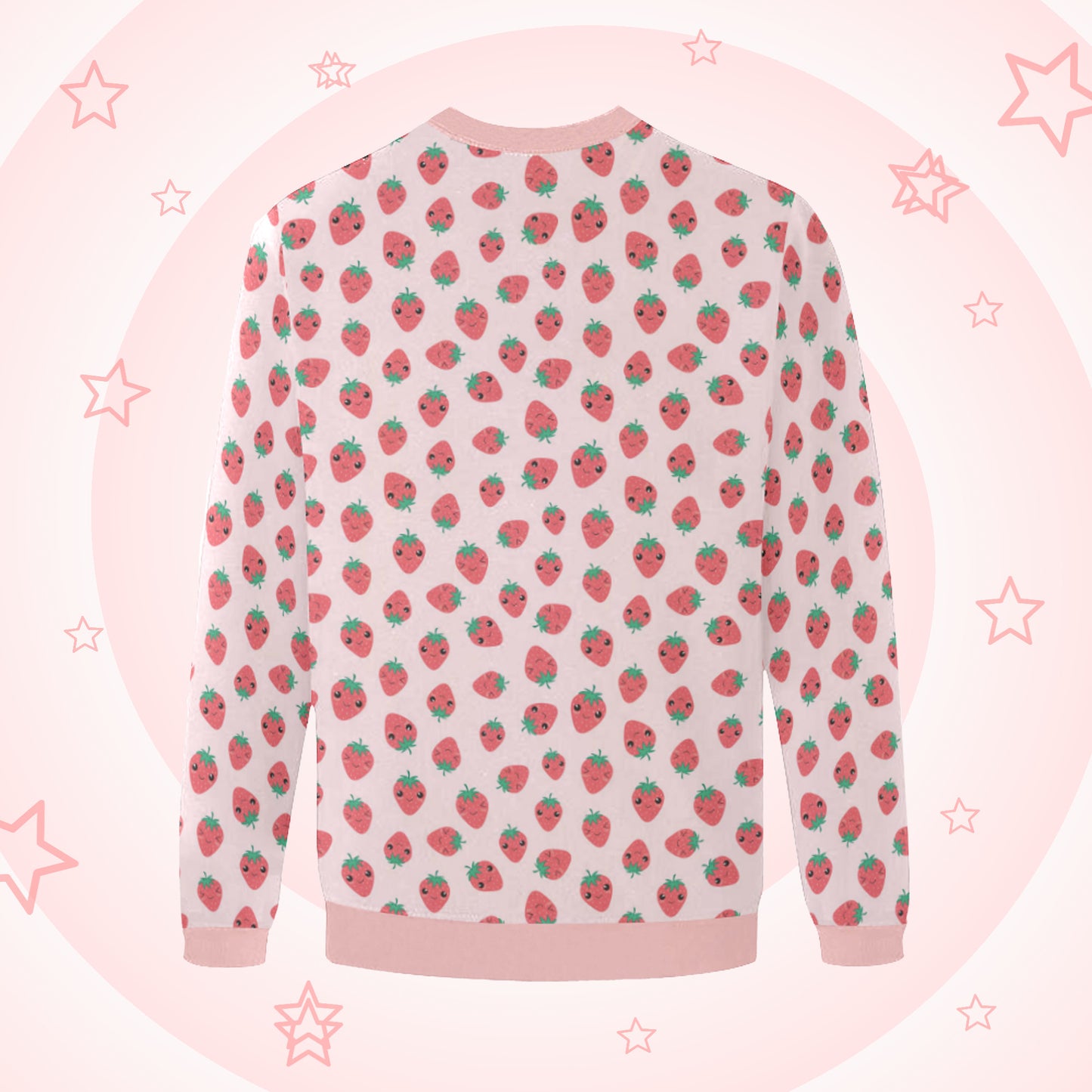 pastel goth strawberry sweatshirts